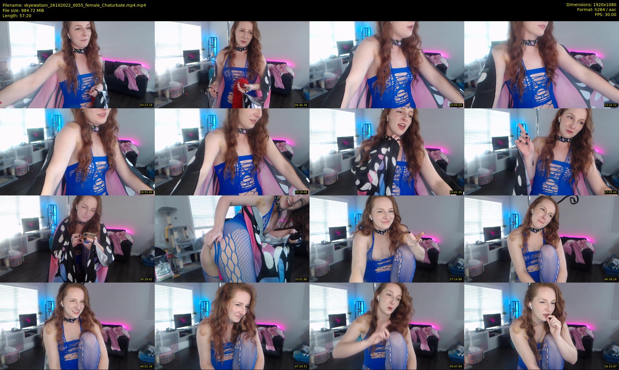 skyewatson — 58 minute Chaturbate female cam show recording, 1080p, Oct 26, 2022