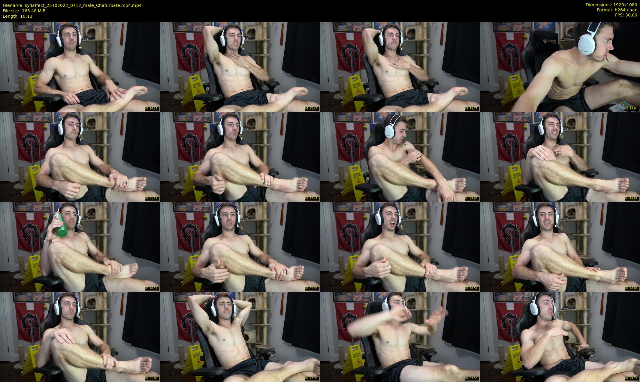 sydaffect — 11 minute Chaturbate male cam show recording, 1080p, Oct 25, 2022