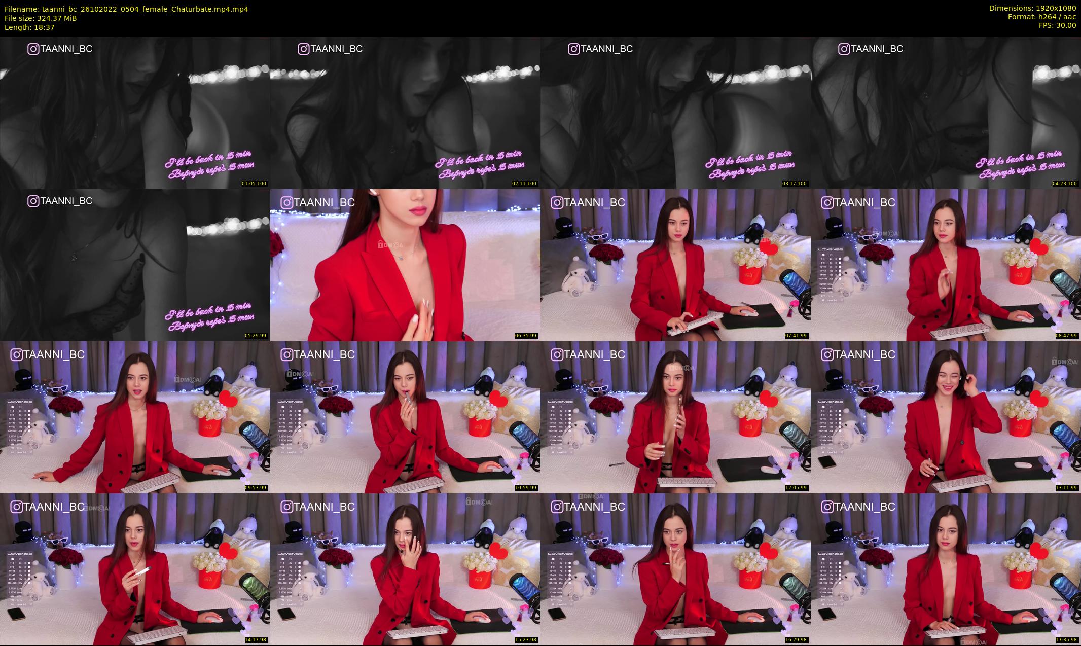 taanni_bc — 19 minute Chaturbate female cam show recording, 1080p, Oct 26, 2022