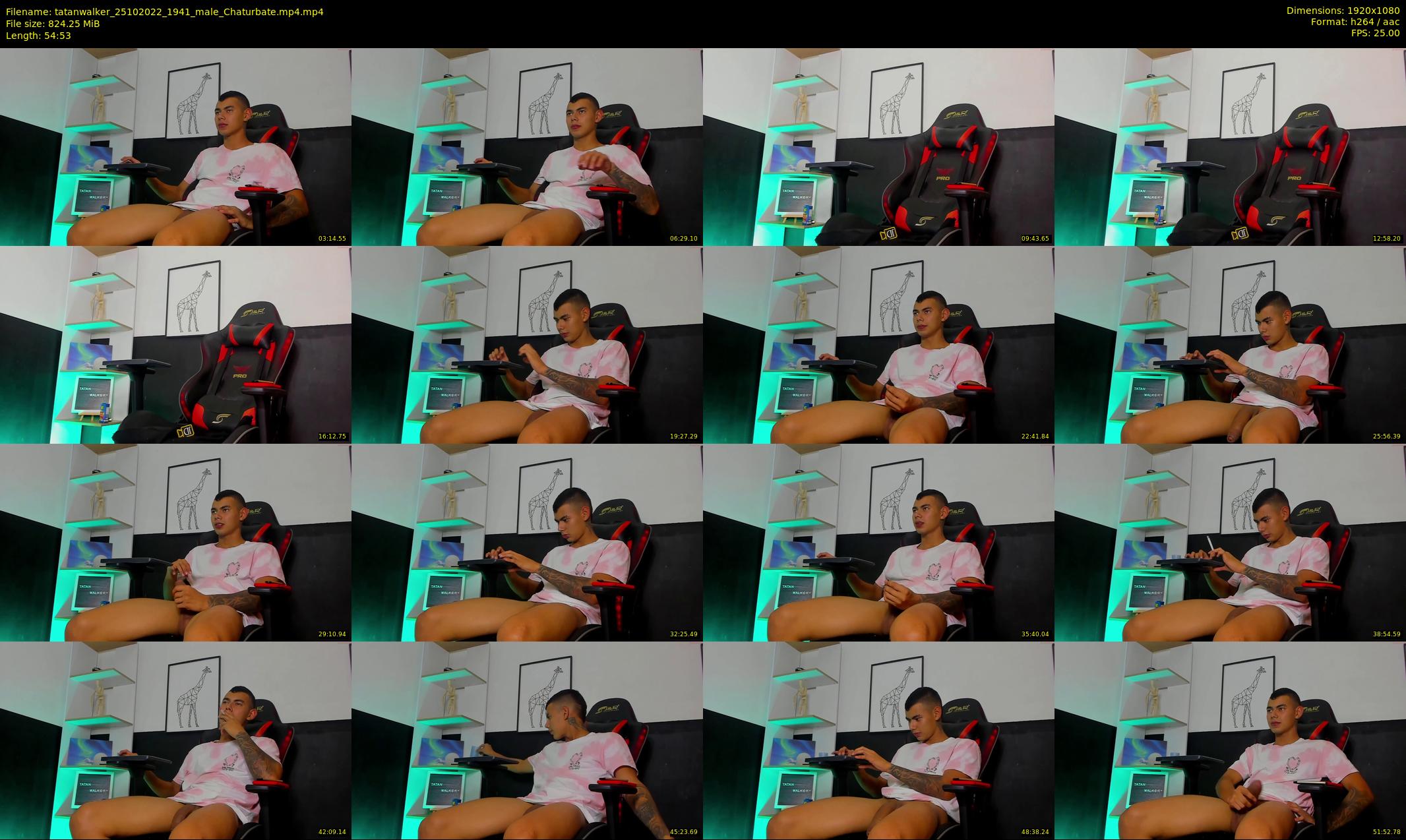 tatanwalker — 55 minute Chaturbate male cam show recording, 1080p, Oct 25, 2022