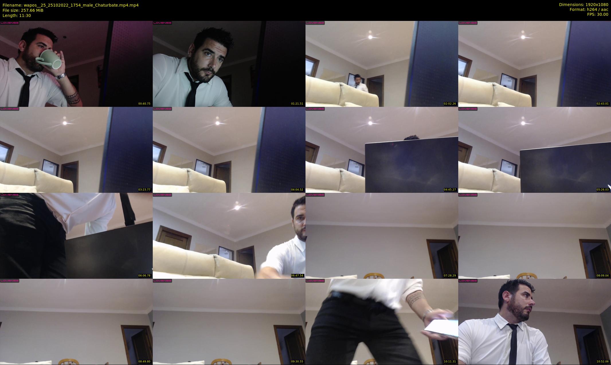 wapos__25 — 12 minute Chaturbate male cam show recording, 1080p, Oct 25, 2022