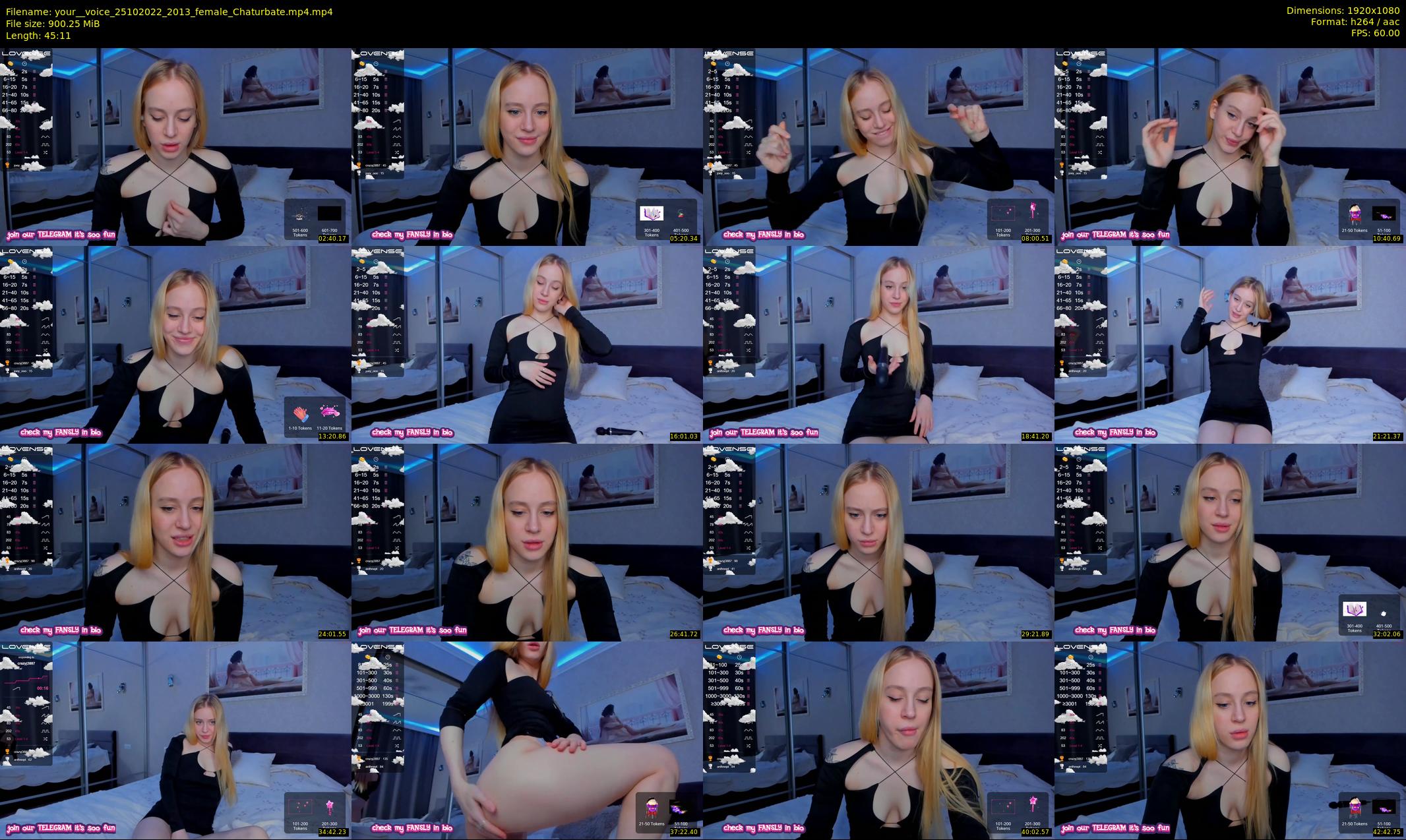 your__voice — 46 minute Chaturbate female cam show recording, 1080p, Oct 25, 2022