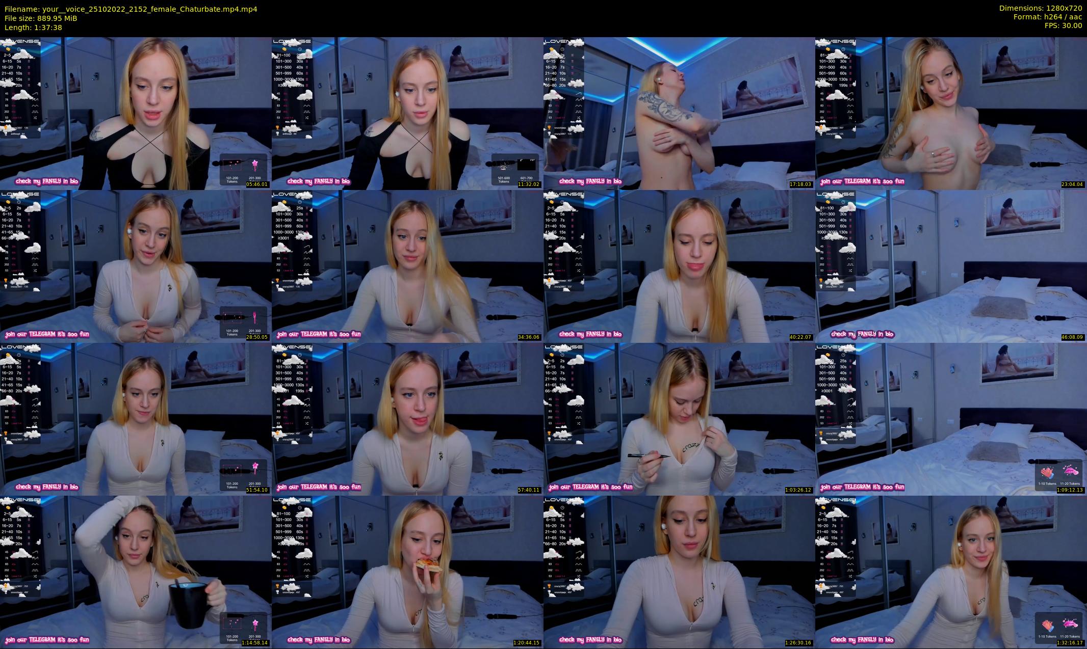 your__voice — 98 minute Chaturbate female cam show recording, 720p, Oct 25, 2022