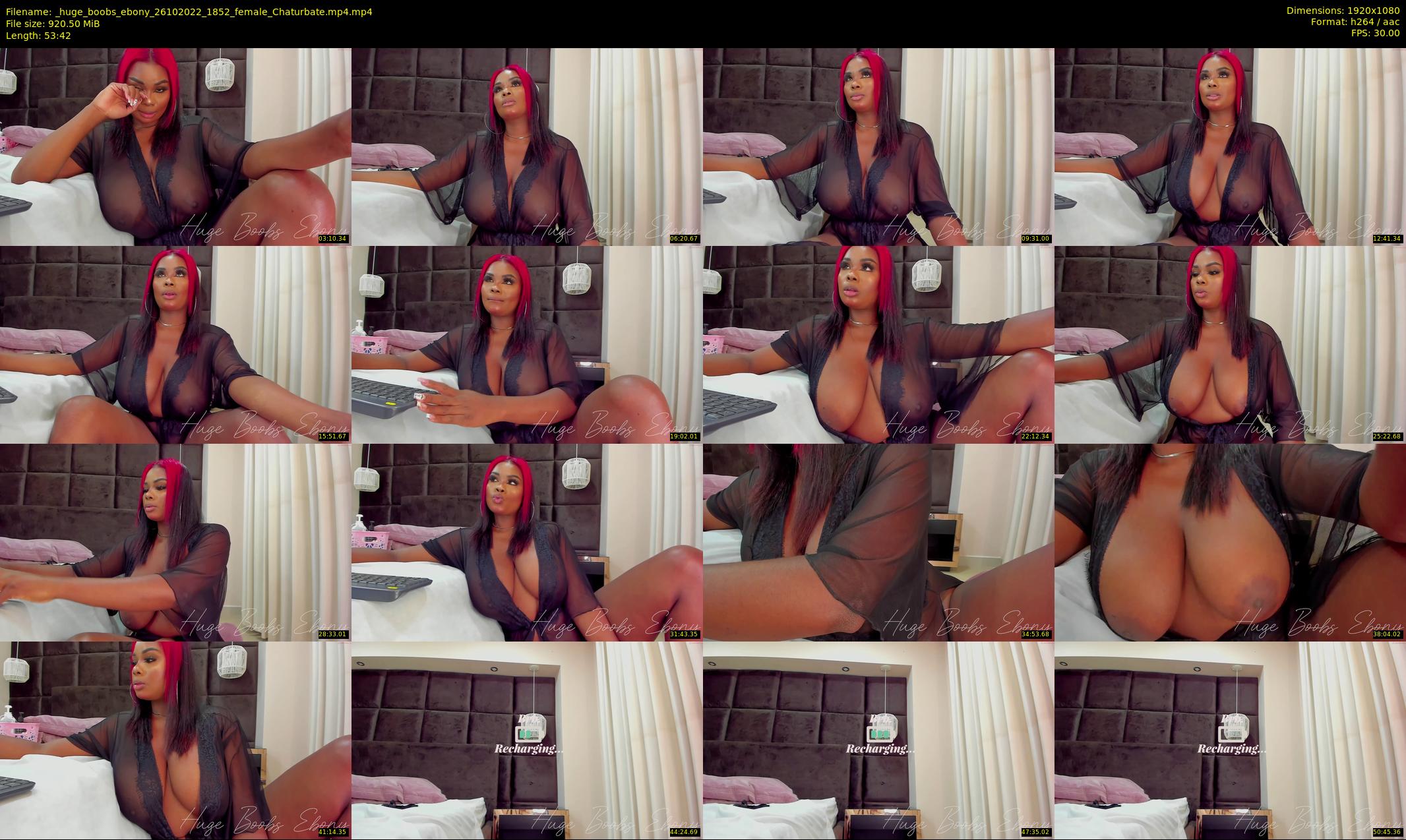 _huge_boobs_ebony — 54 minute Chaturbate female cam show recording, 1080p, Oct 26, 2022