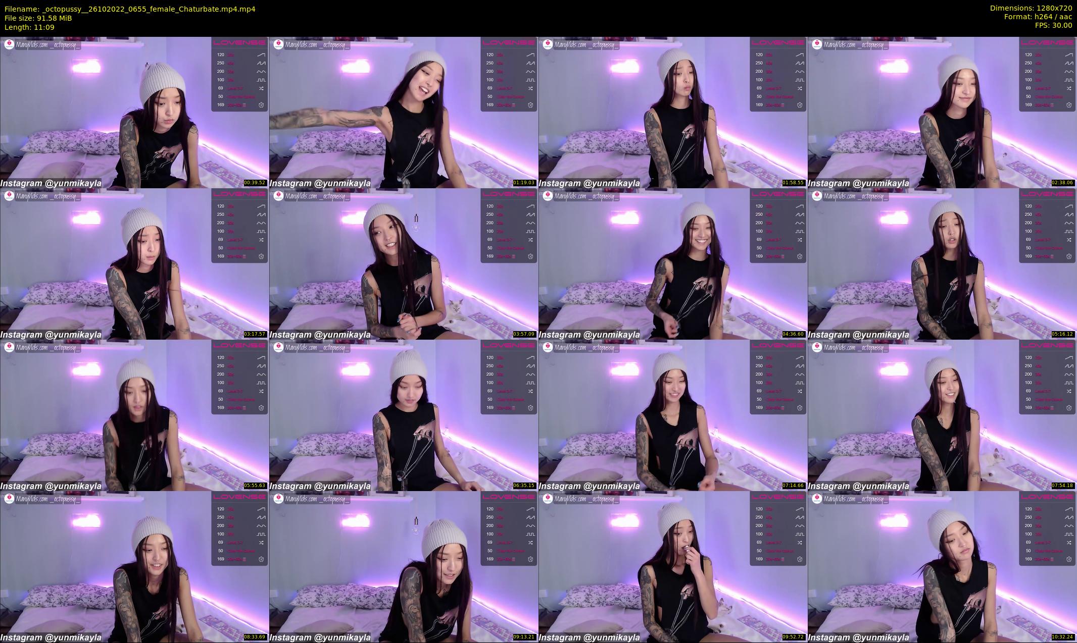 _octopussy_ — 12 minute Chaturbate female cam show recording, 720p, Oct 26, 2022
