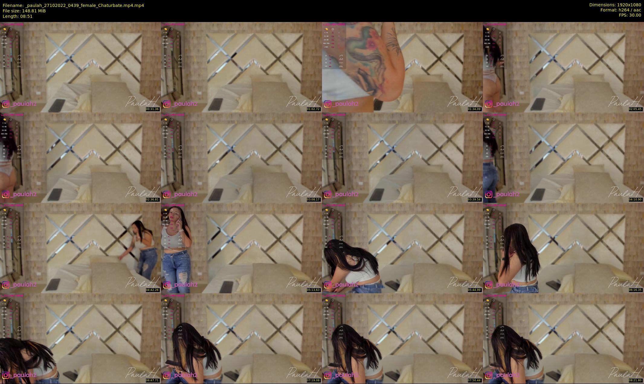 _paulah — 9 minute Chaturbate female cam show recording, 1080p, Oct 27, 2022