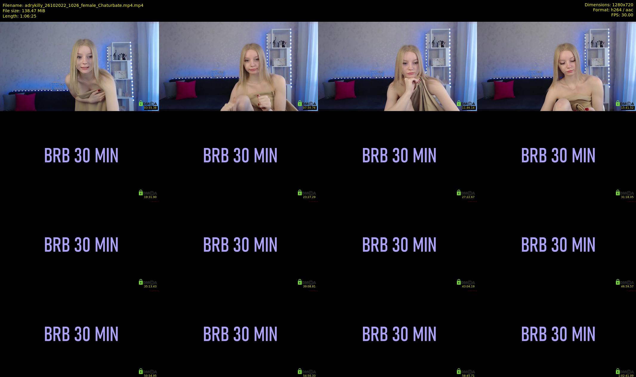 adrykilly — 67 minute Chaturbate female cam show recording, 720p, Oct 26, 2022