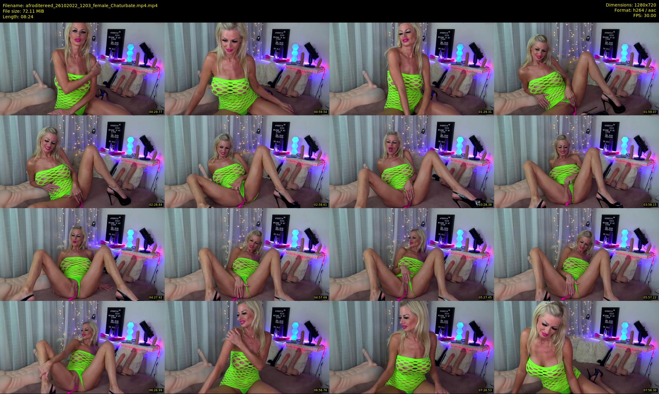 afroditereed — 9 minute Chaturbate female cam show recording, 720p, Oct 26, 2022