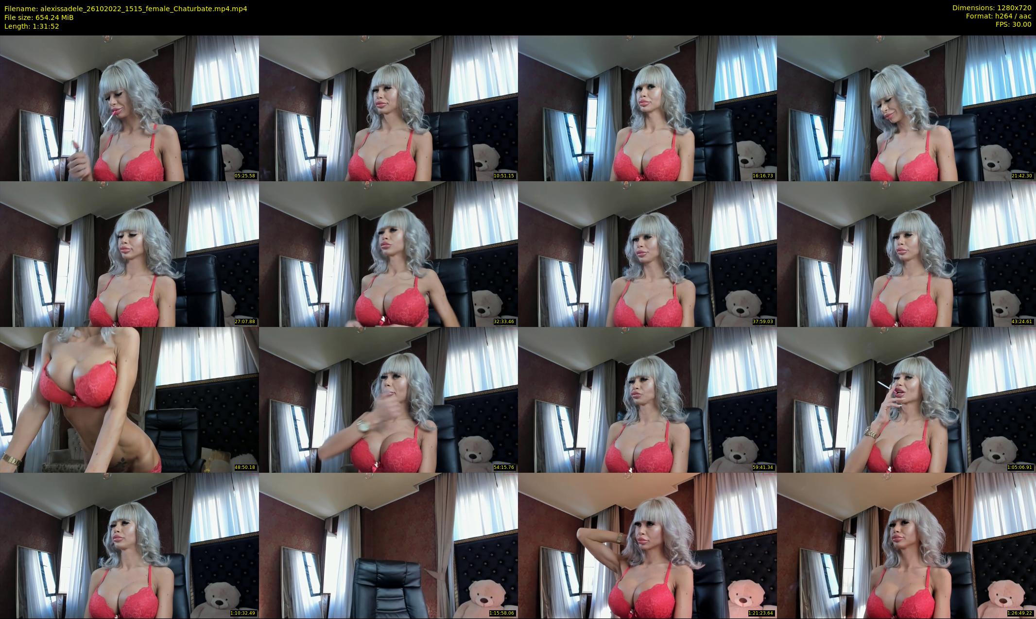 alexissadele — 92 minute Chaturbate female cam show recording, 720p, Oct 26, 2022