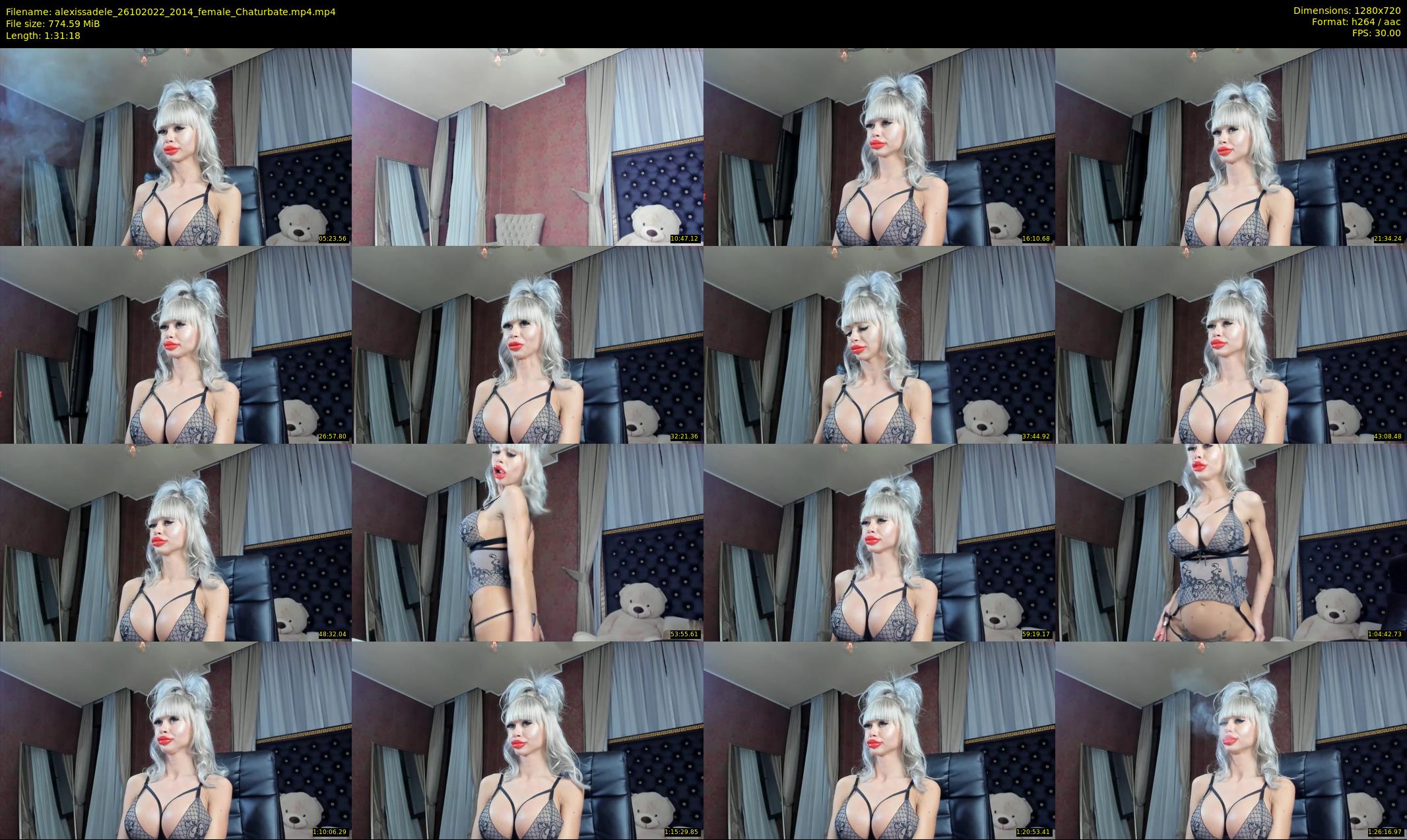 alexissadele — 92 minute Chaturbate female cam show recording, 720p, Oct 26, 2022