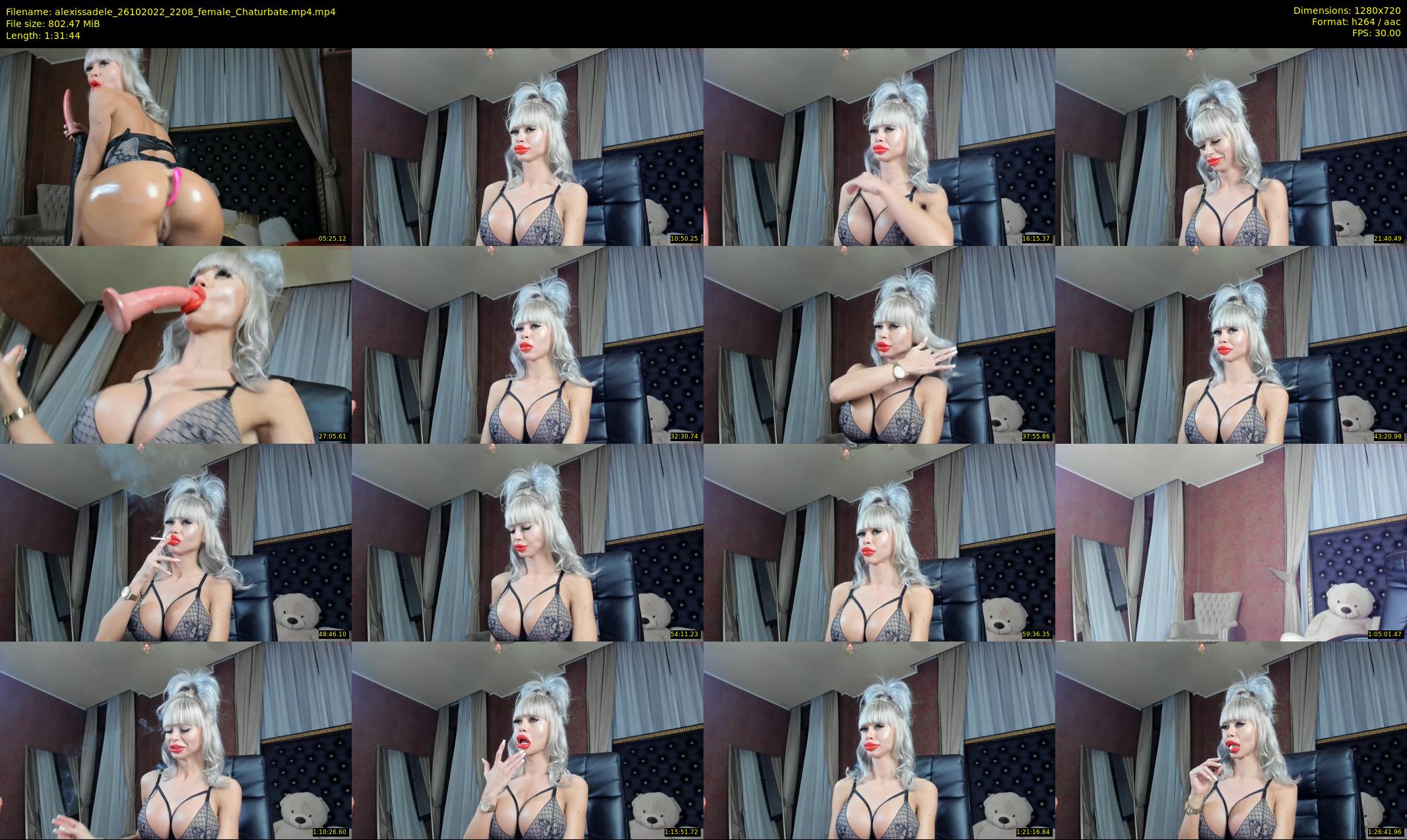 alexissadele — 92 minute Chaturbate female cam show recording, 720p, Oct 26, 2022