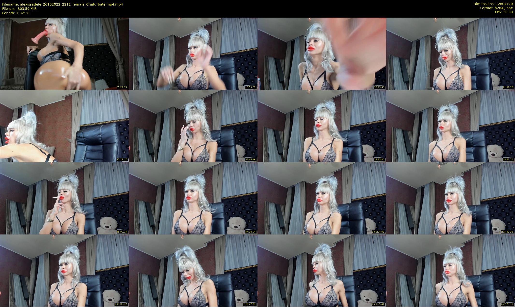 alexissadele — 93 minute Chaturbate female cam show recording, 720p, Oct 26, 2022