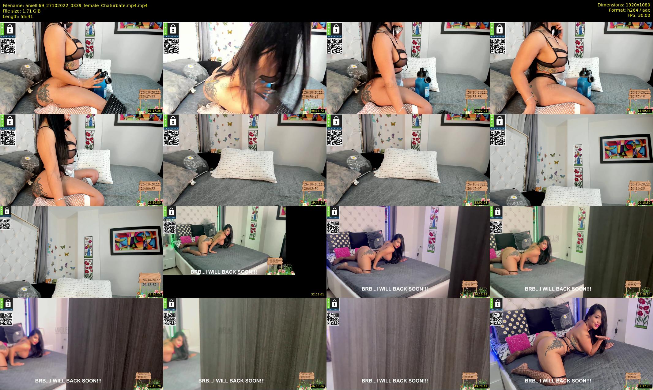 anielli69 — 56 minute Chaturbate female cam show recording, 1080p, Oct 27, 2022