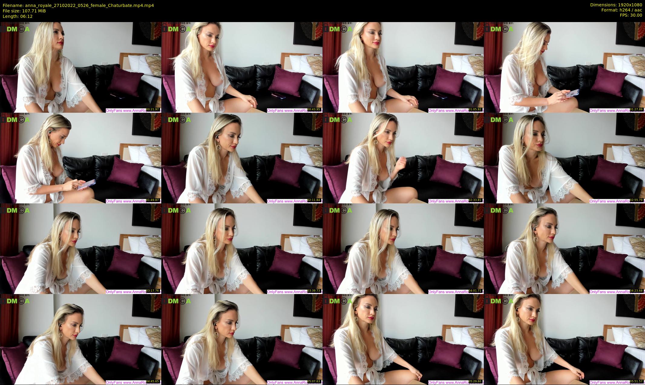 anna_royale — 7 minute Chaturbate female cam show recording, 1080p, Oct 27, 2022