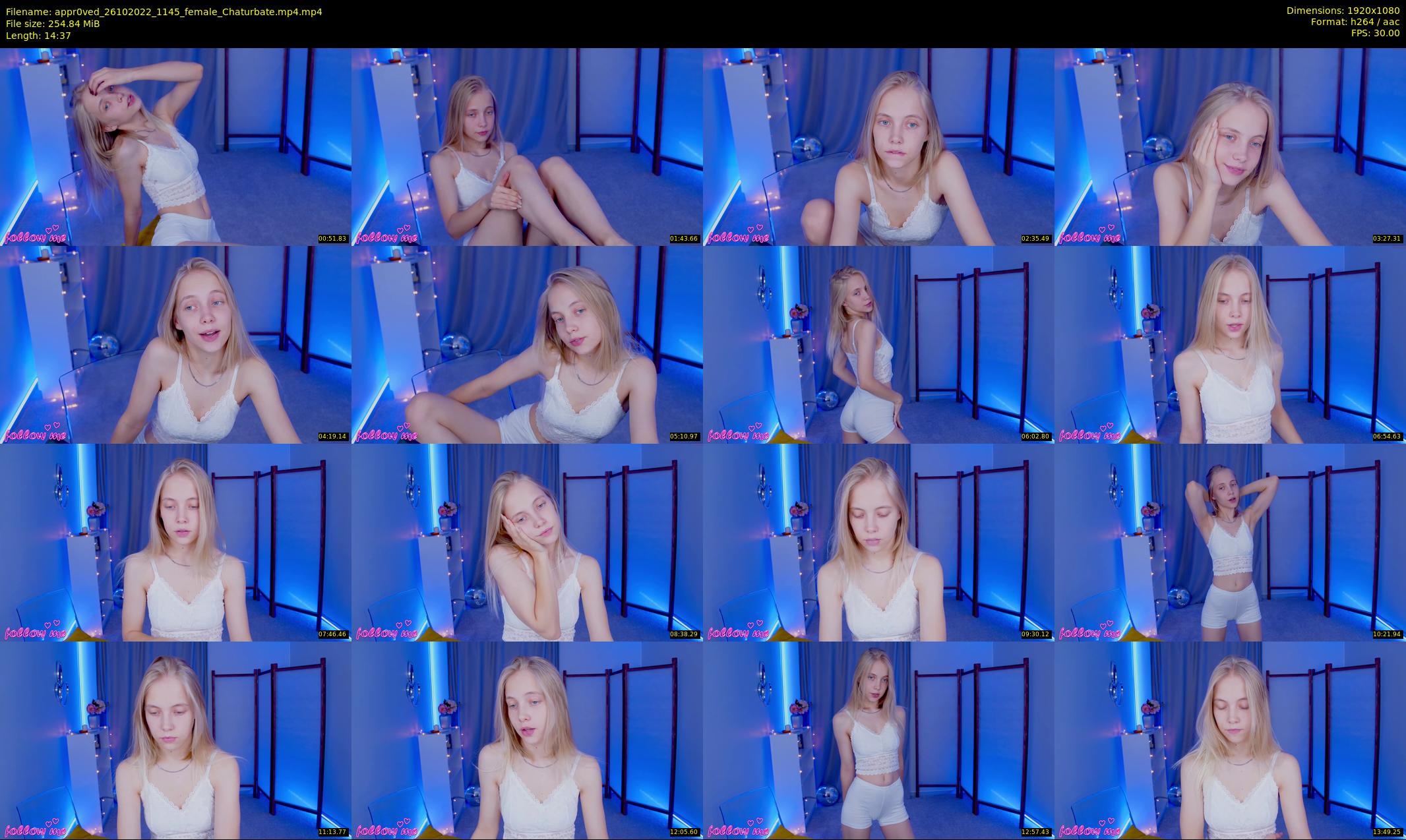appr0ved — 15 minute Chaturbate female cam show recording, 1080p, Oct 26, 2022