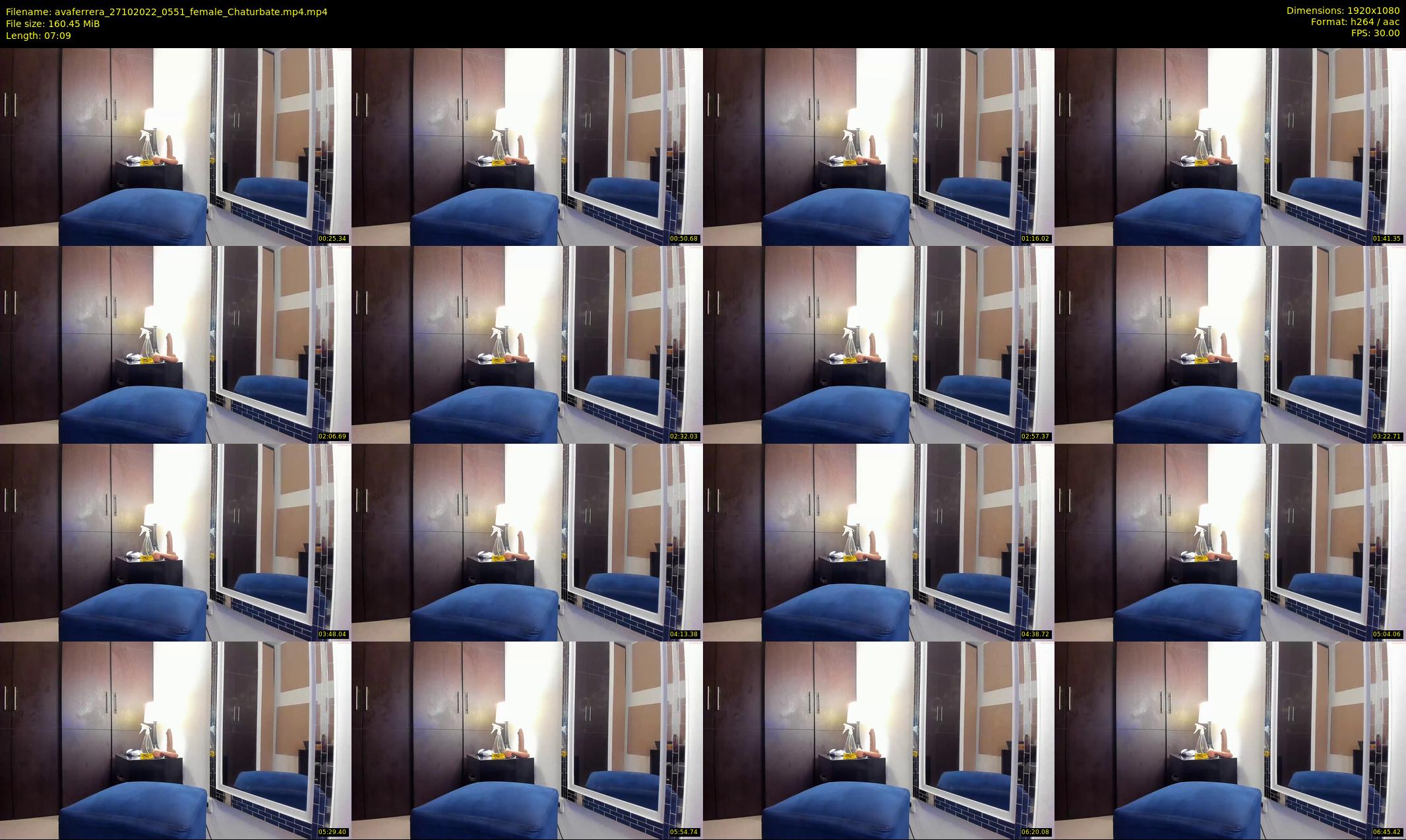 avaferrera — 8 minute Chaturbate female cam show recording, 1080p, Oct 27, 2022