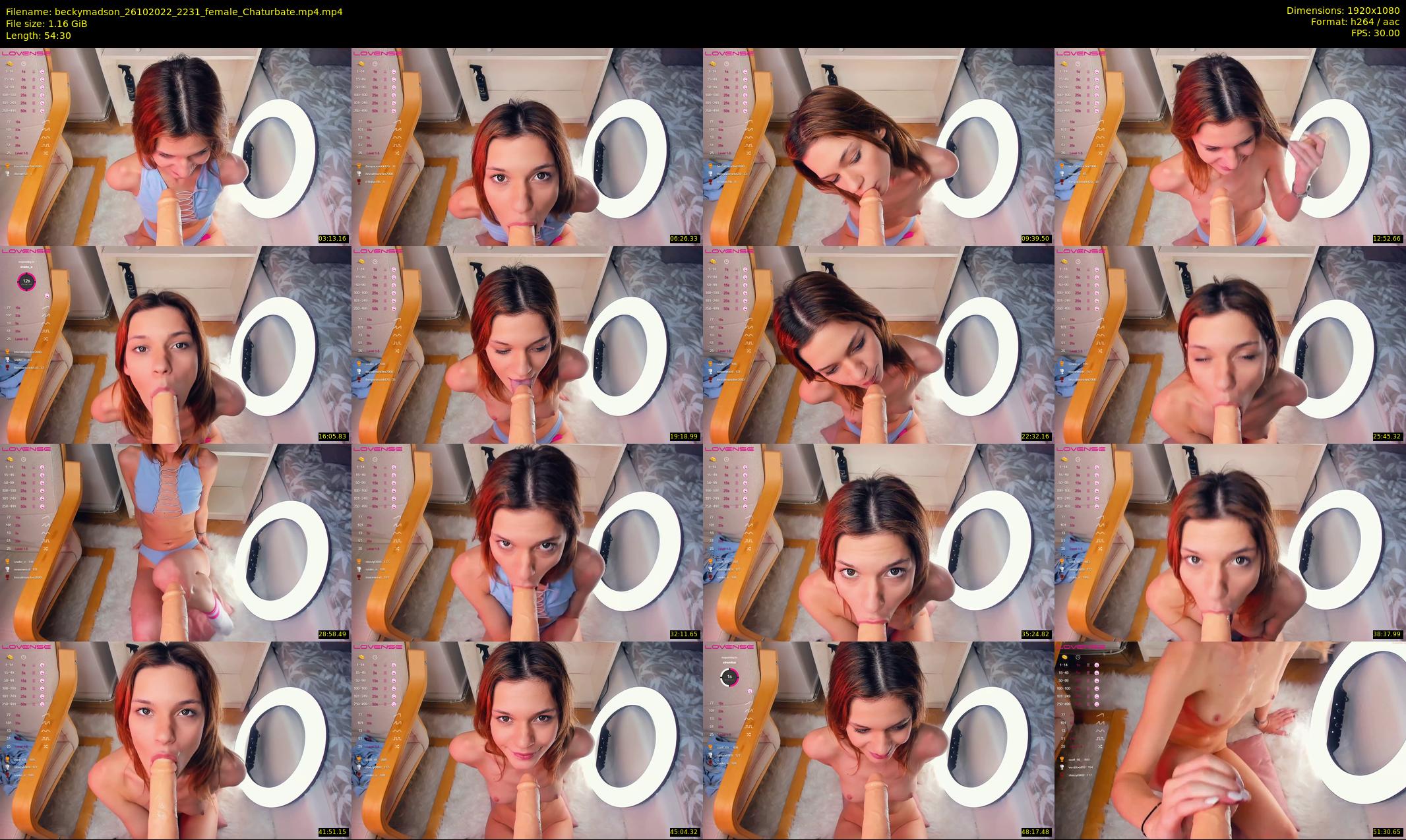 beckymadson — 55 minute Chaturbate female cam show recording, 1080p, Oct 26, 2022