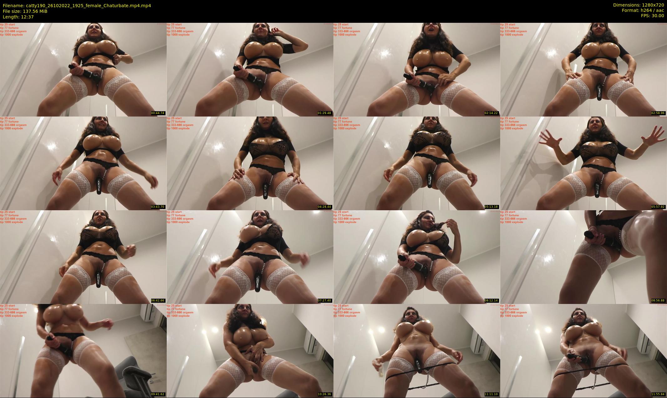 catty190 — 13 minute Chaturbate female cam show recording, 720p, Oct 26, 2022