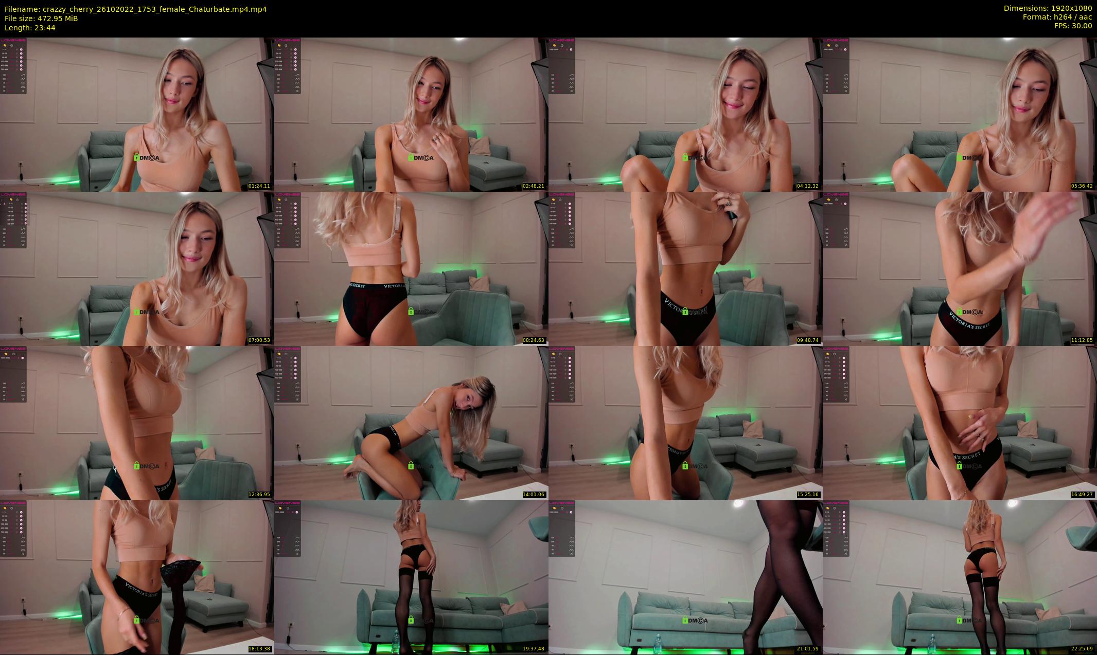 crazzy_cherry — 24 minute Chaturbate female cam show recording, 1080p, Oct 26, 2022