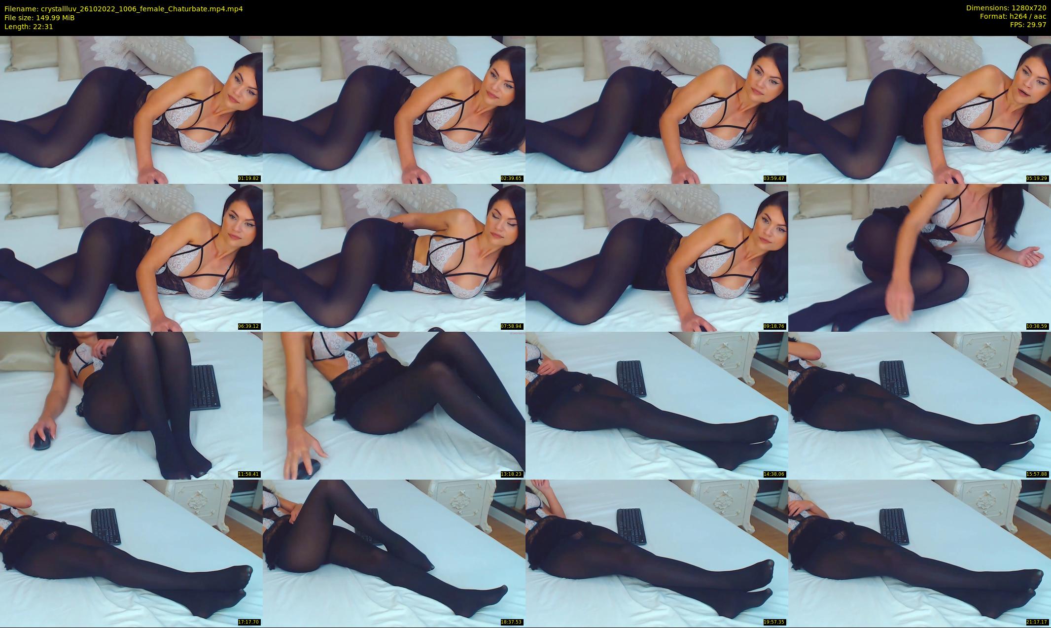crystallluv — 23 minute Chaturbate female cam show recording, 720p, Oct 26, 2022