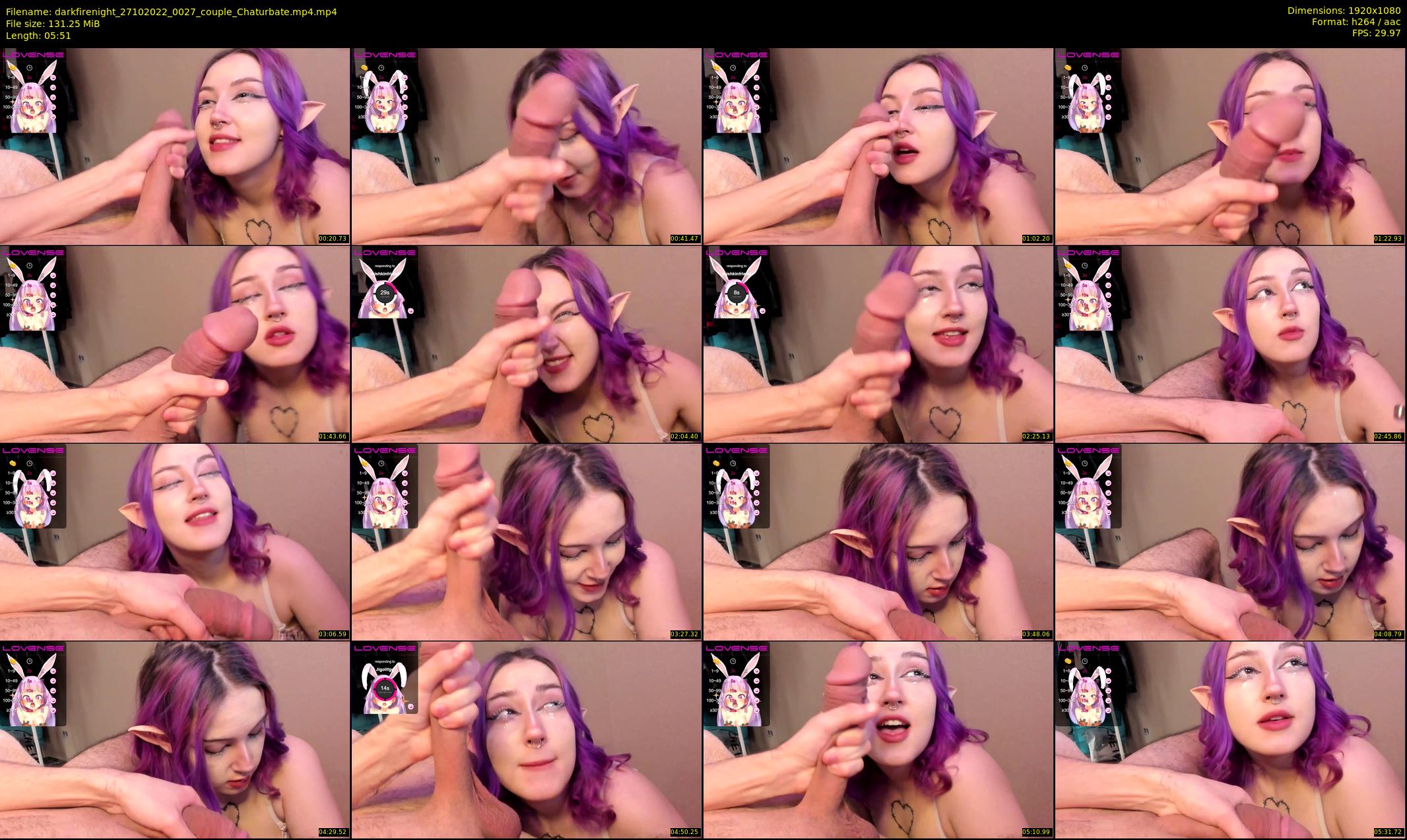 darkfirenight — 6 minute Chaturbate couple cam show recording, 1080p, Oct 27, 2022