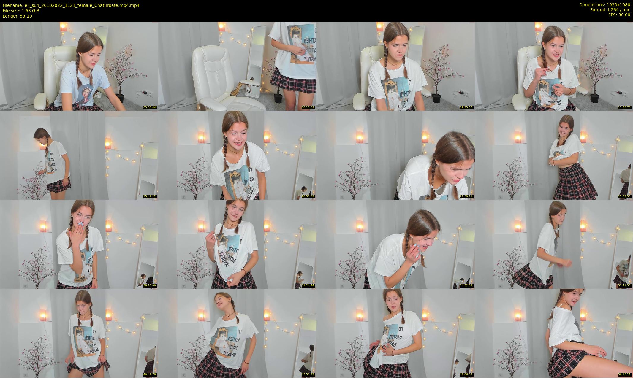 eli_sun — 54 minute Chaturbate female cam show recording, 1080p, Oct 26, 2022