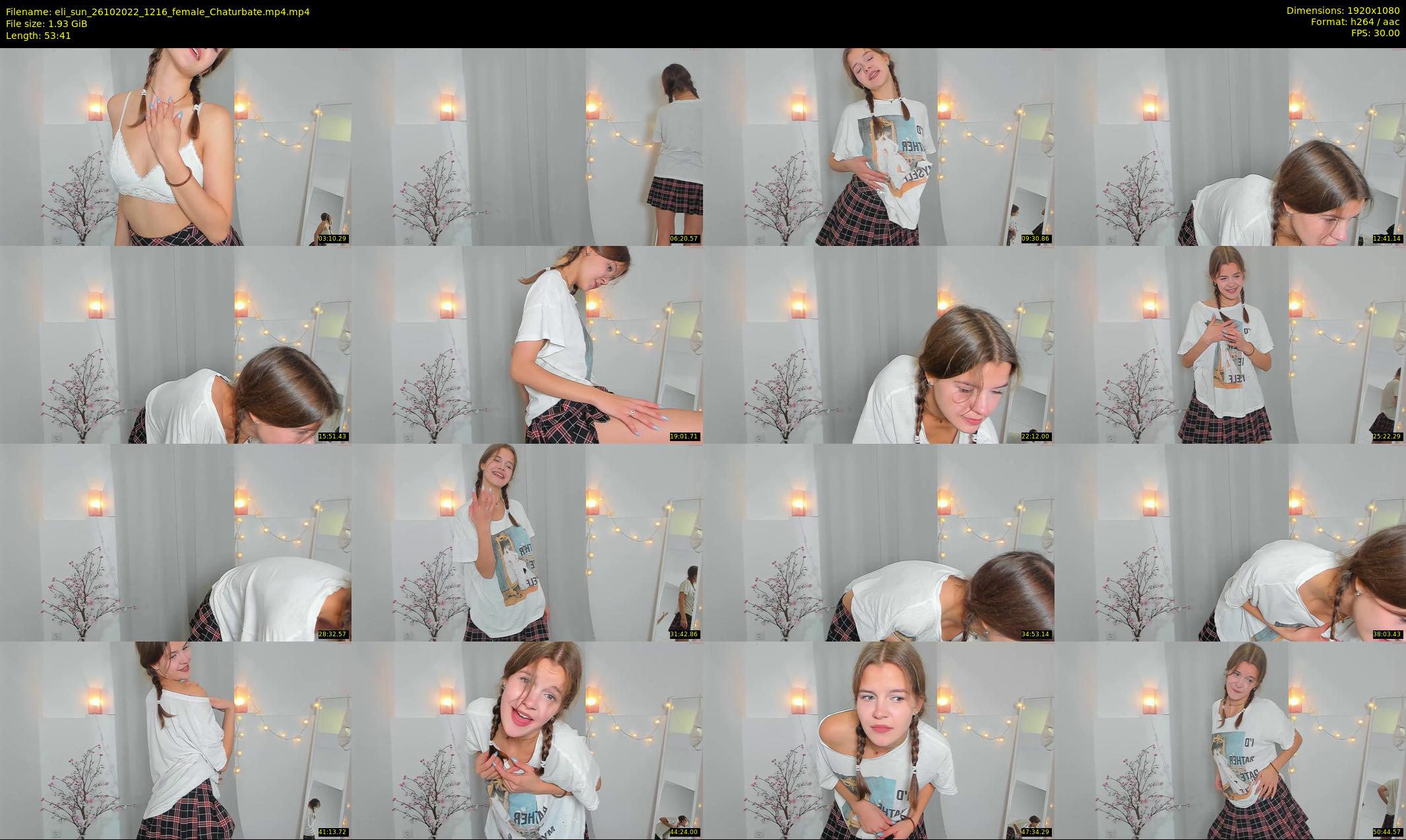eli_sun — 54 minute Chaturbate female cam show recording, 1080p, Oct 26, 2022