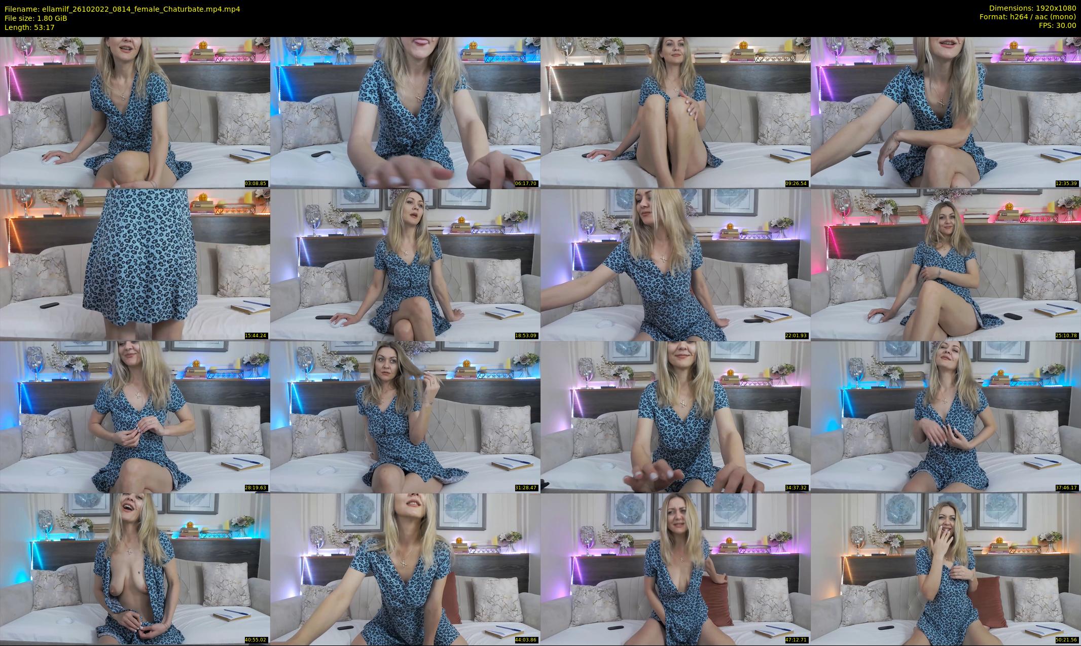 ellamilf — 54 minute Chaturbate female cam show recording, 1080p, Oct 26, 2022