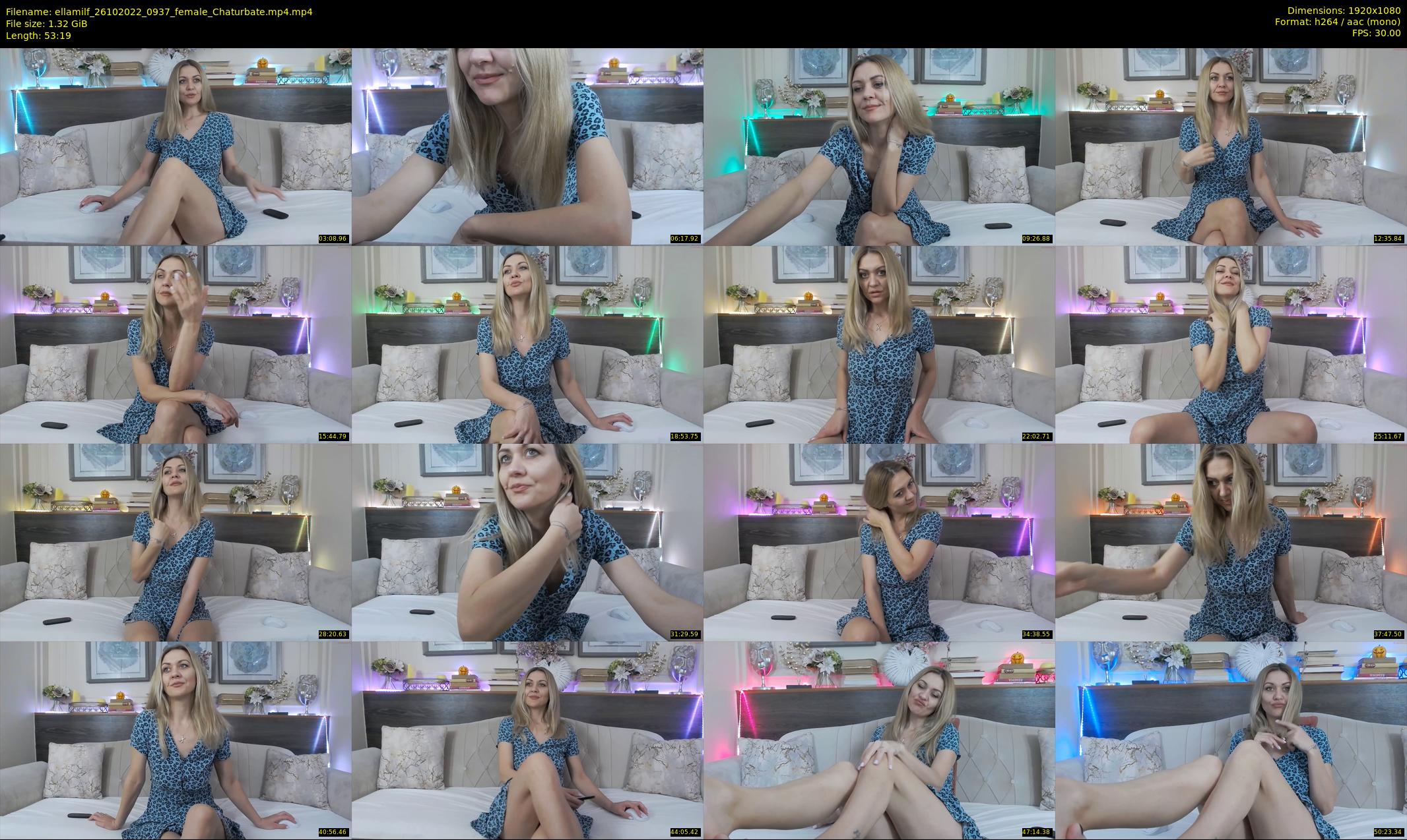 ellamilf — 54 minute Chaturbate female cam show recording, 1080p, Oct 26, 2022