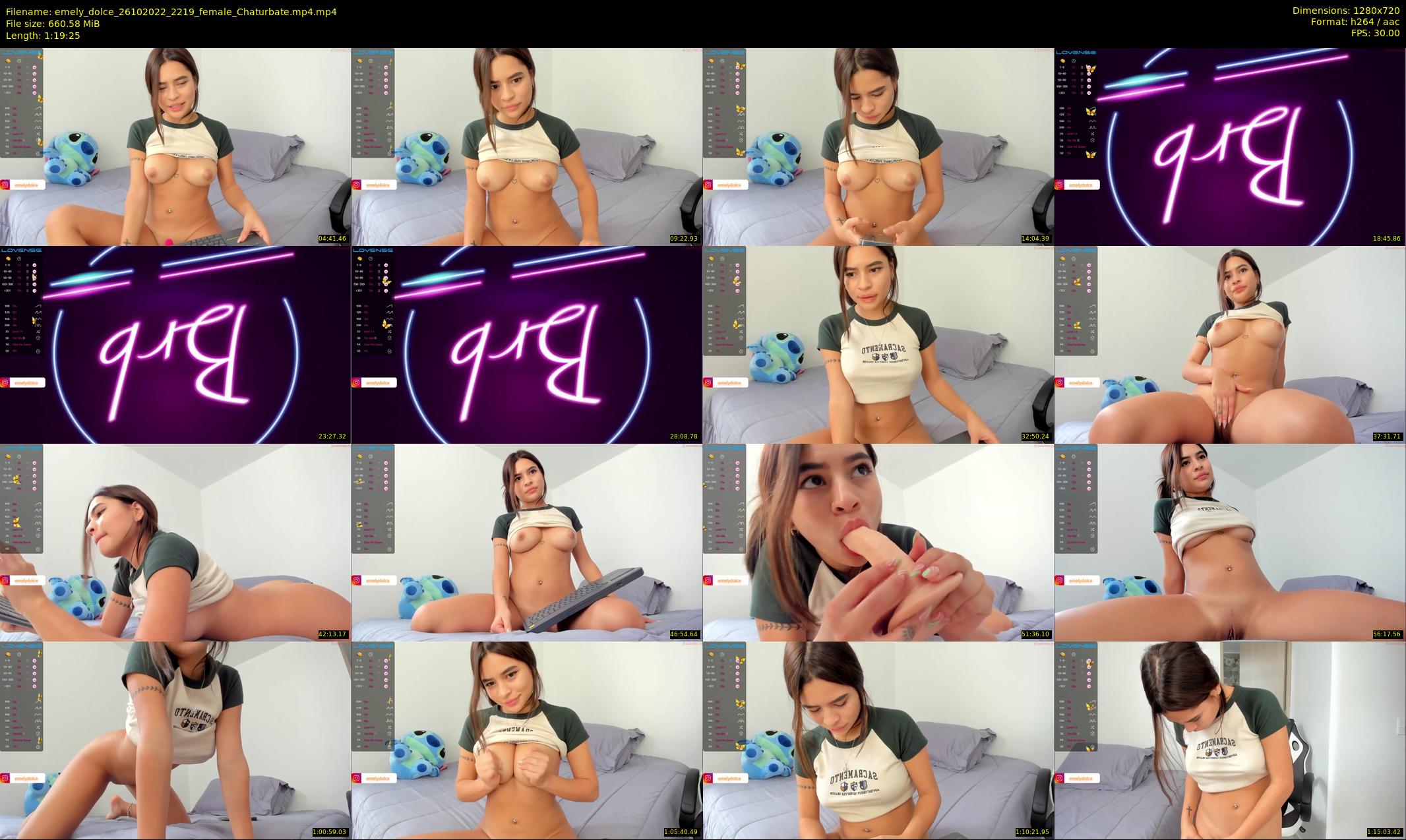 emely_dolce — 80 minute Chaturbate female cam show recording, 720p, Oct 26, 2022