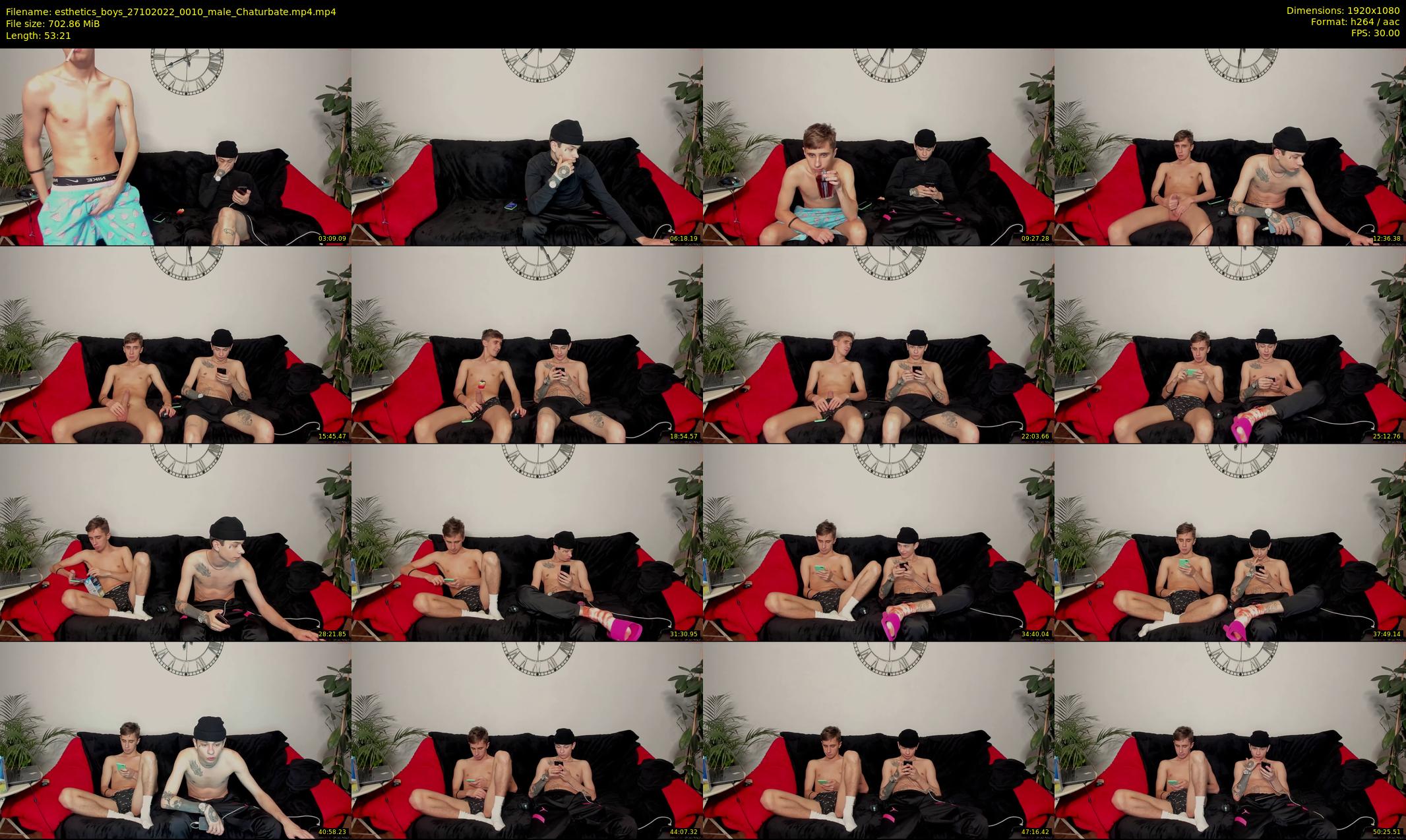 esthetics_boys — 54 minute Chaturbate male cam show recording, 1080p, Oct 27, 2022
