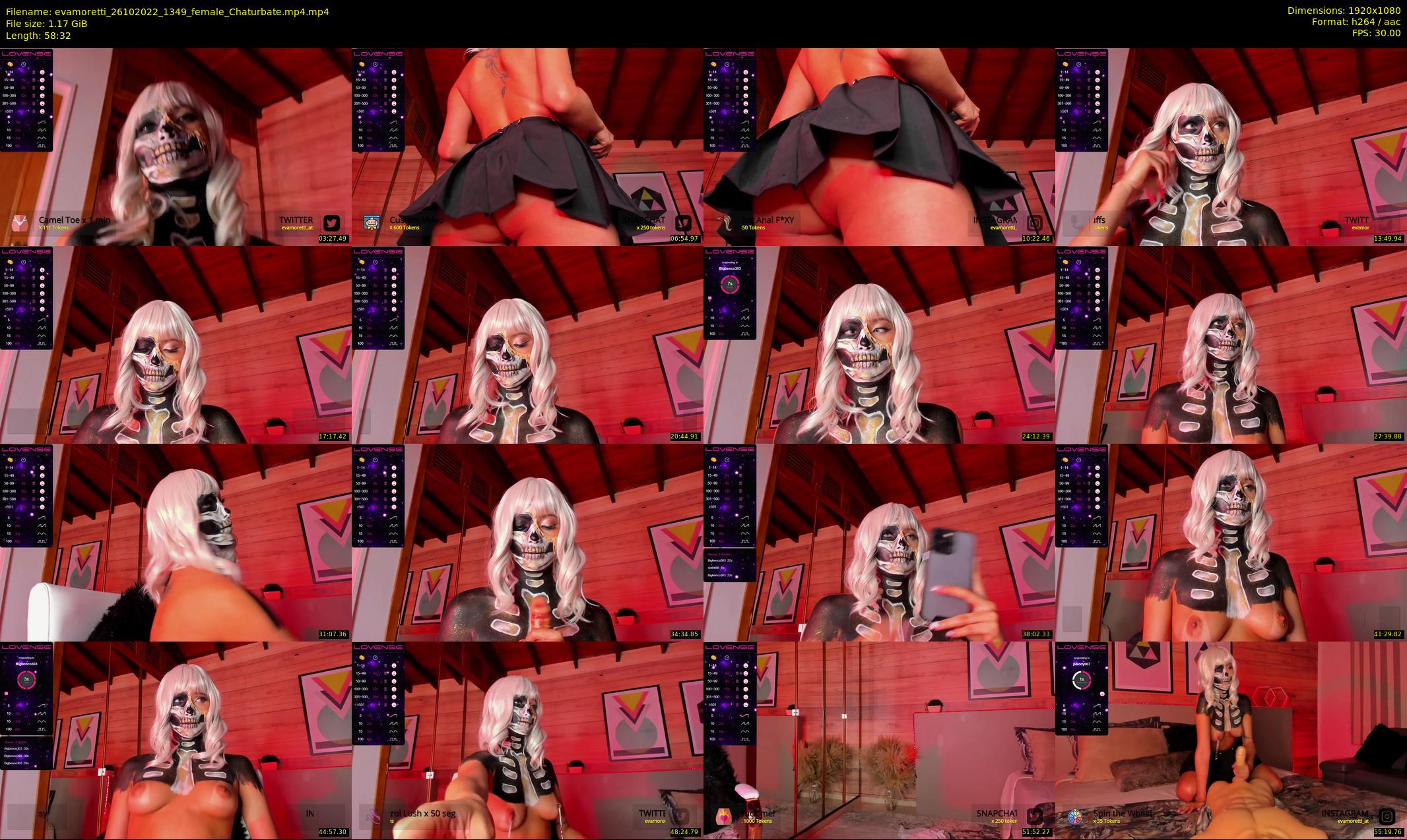 evamoretti — 59 minute Chaturbate female cam show recording, 1080p, Oct 26, 2022