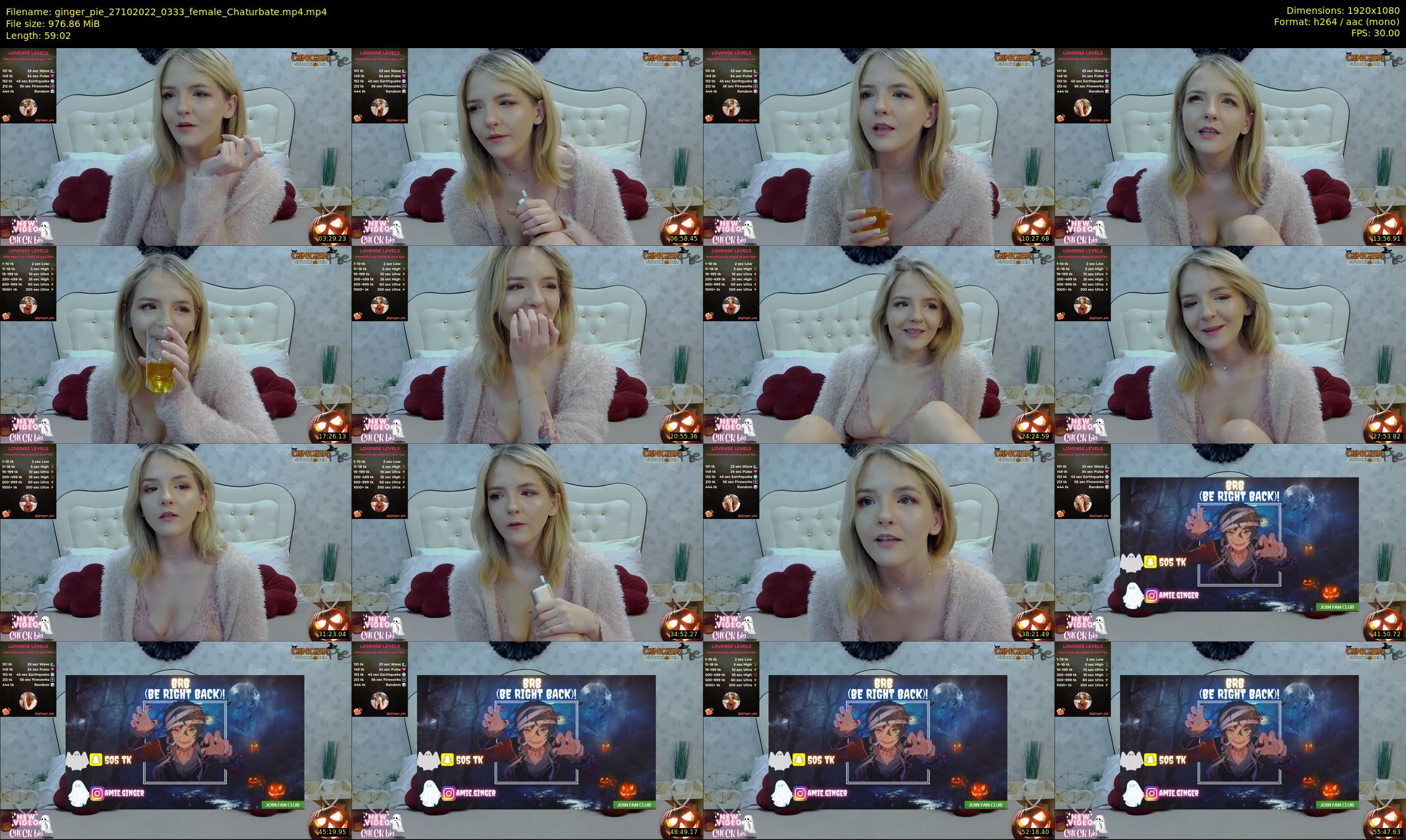 ginger_pie — 60 minute Chaturbate female cam show recording, 1080p, Oct 27, 2022
