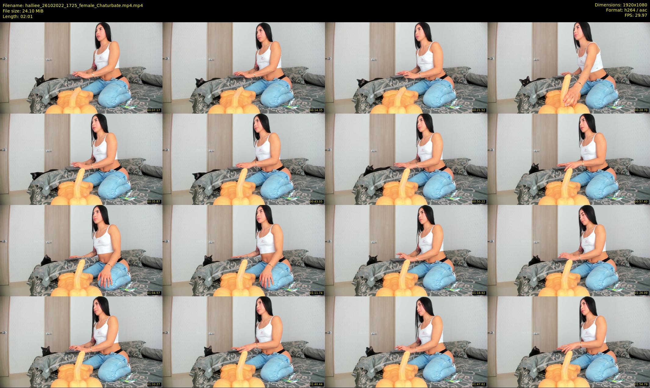 halliee — 3 minute Chaturbate couple cam show recording, 1080p, Oct 26, 2022