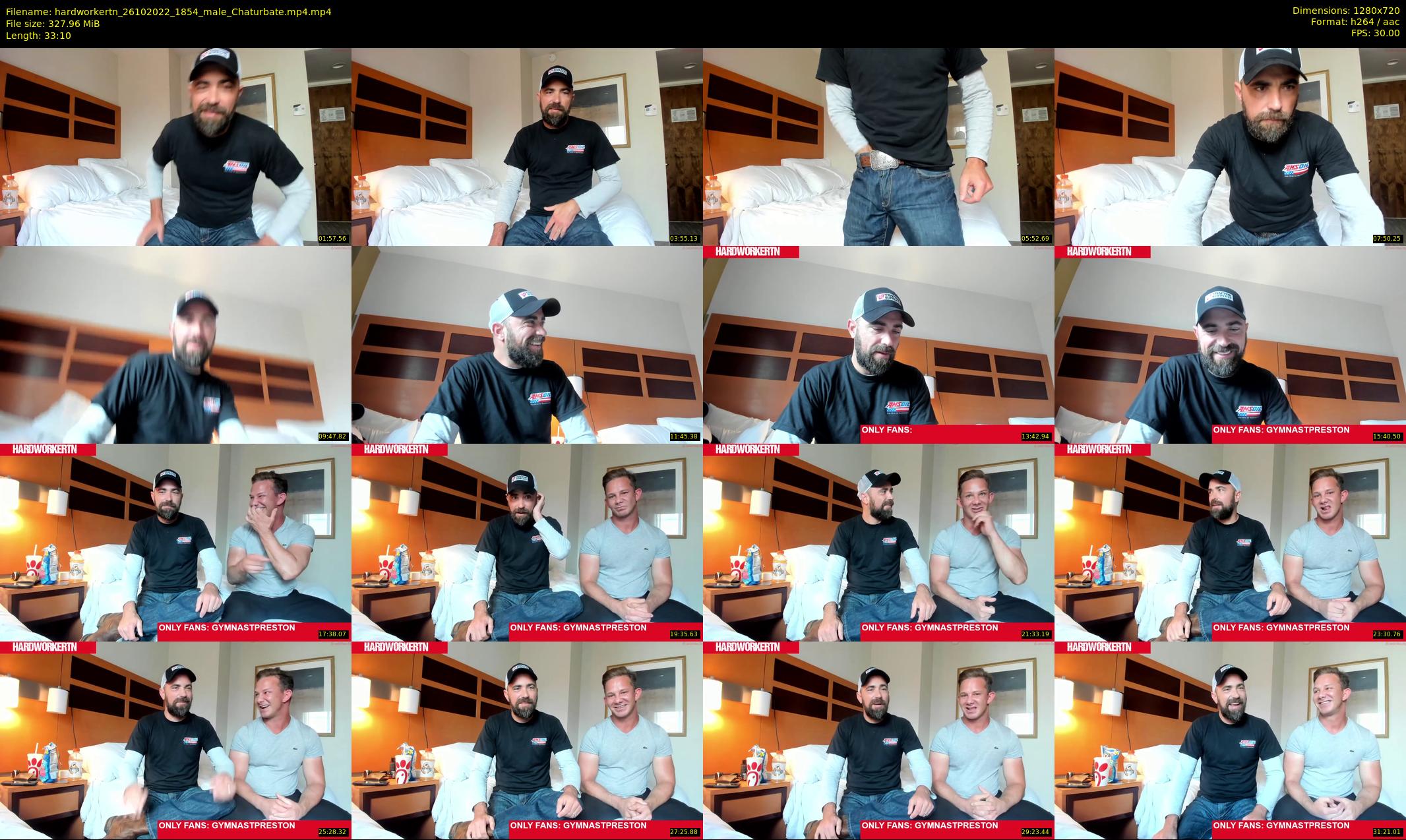 hardworkertn — 34 minute Chaturbate male cam show recording, 720p, Oct 26, 2022