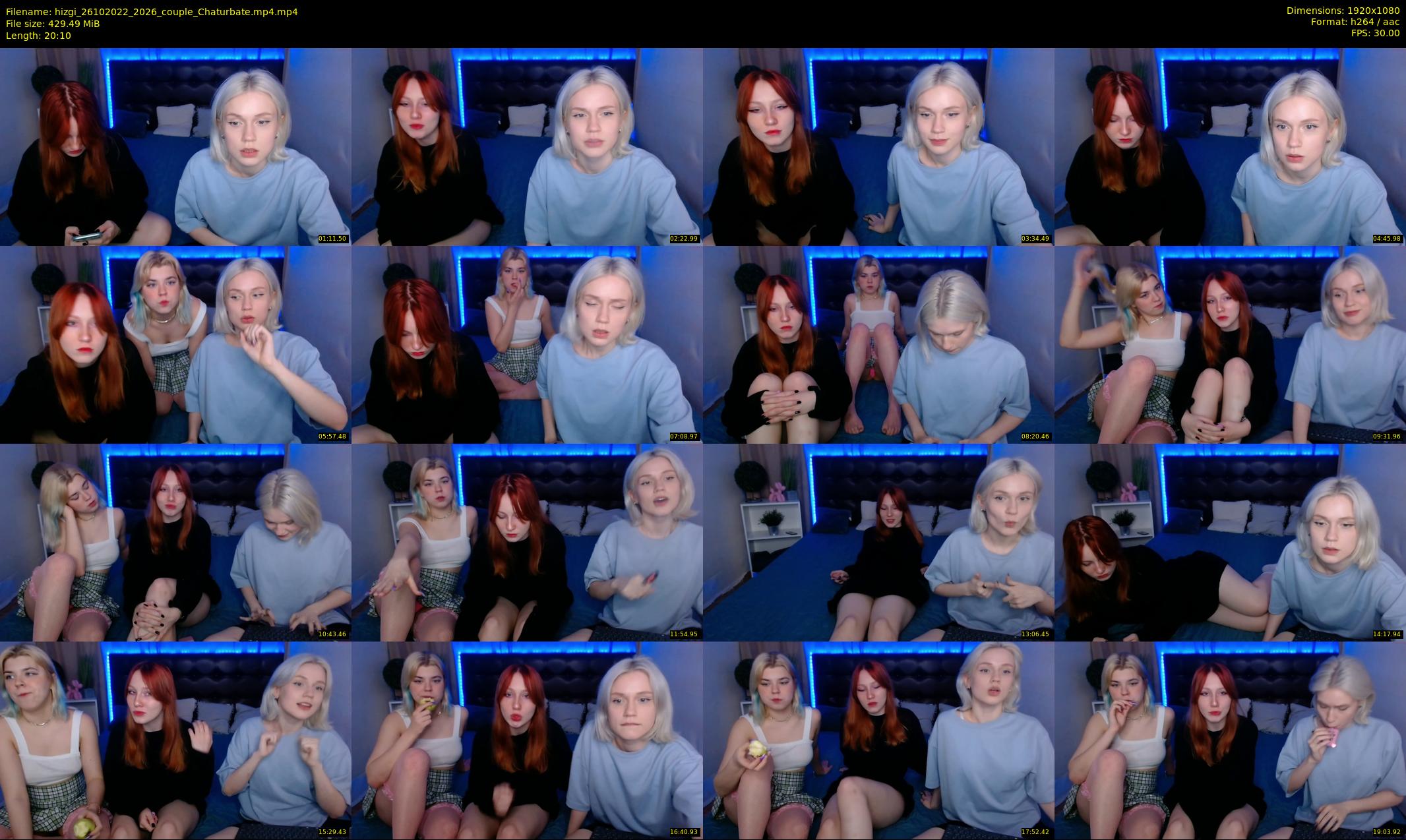 hizgi — 21 minute Chaturbate couple cam show recording, 1080p, Oct 26, 2022