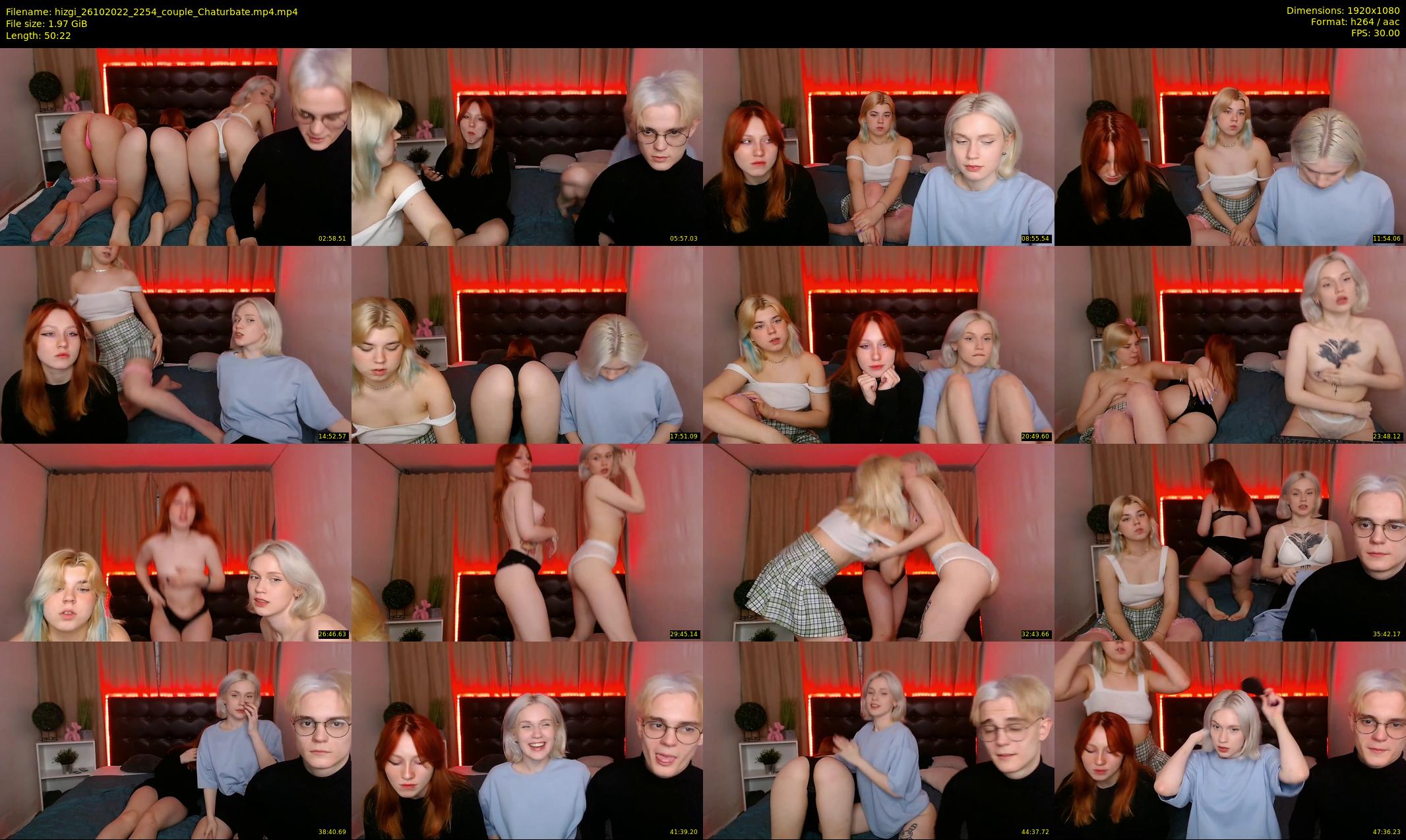 hizgi — 51 minute Chaturbate couple cam show recording, 1080p, Oct 26, 2022