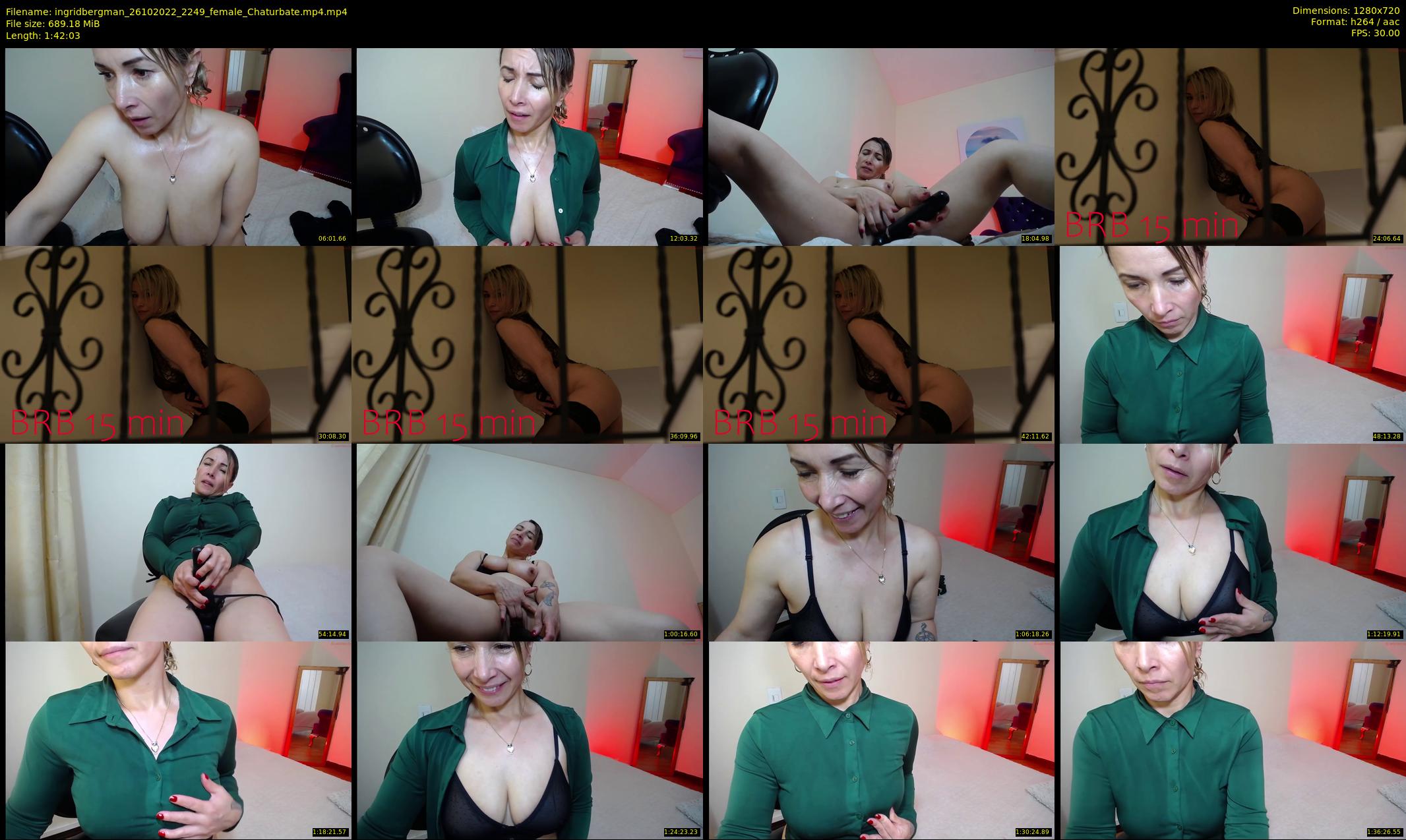 ingridbergman — 103 minute Chaturbate female cam show recording, 720p, Oct 26, 2022