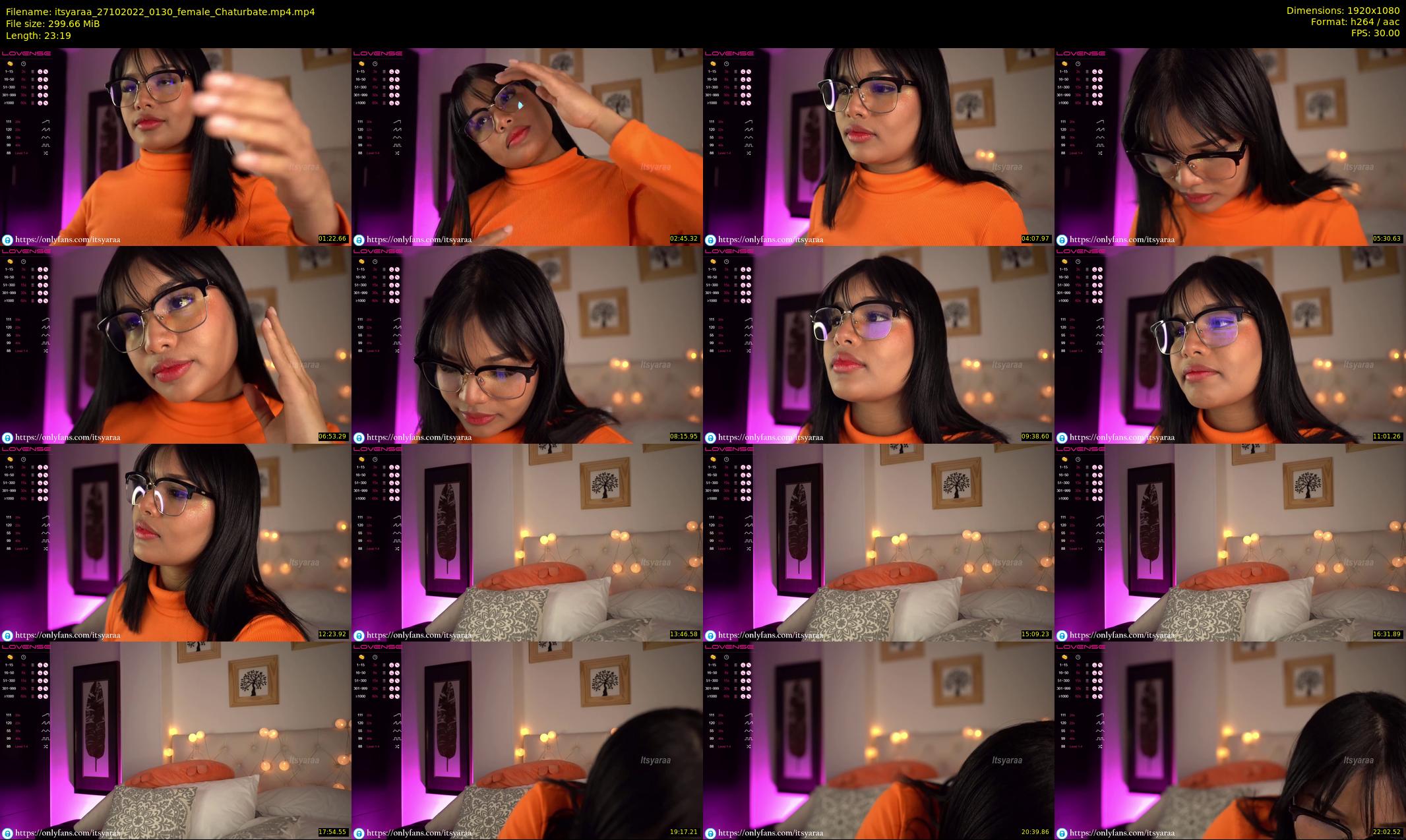 itsyaraa — 24 minute Chaturbate female cam show recording, 1080p, Oct 27, 2022