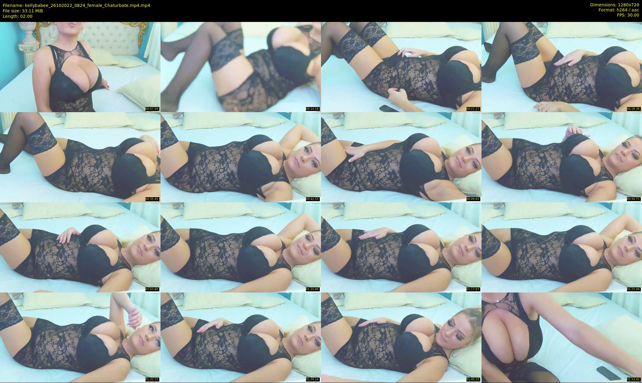 kellybabee — 2 minute Chaturbate female cam show recording, 720p, Oct 26, 2022