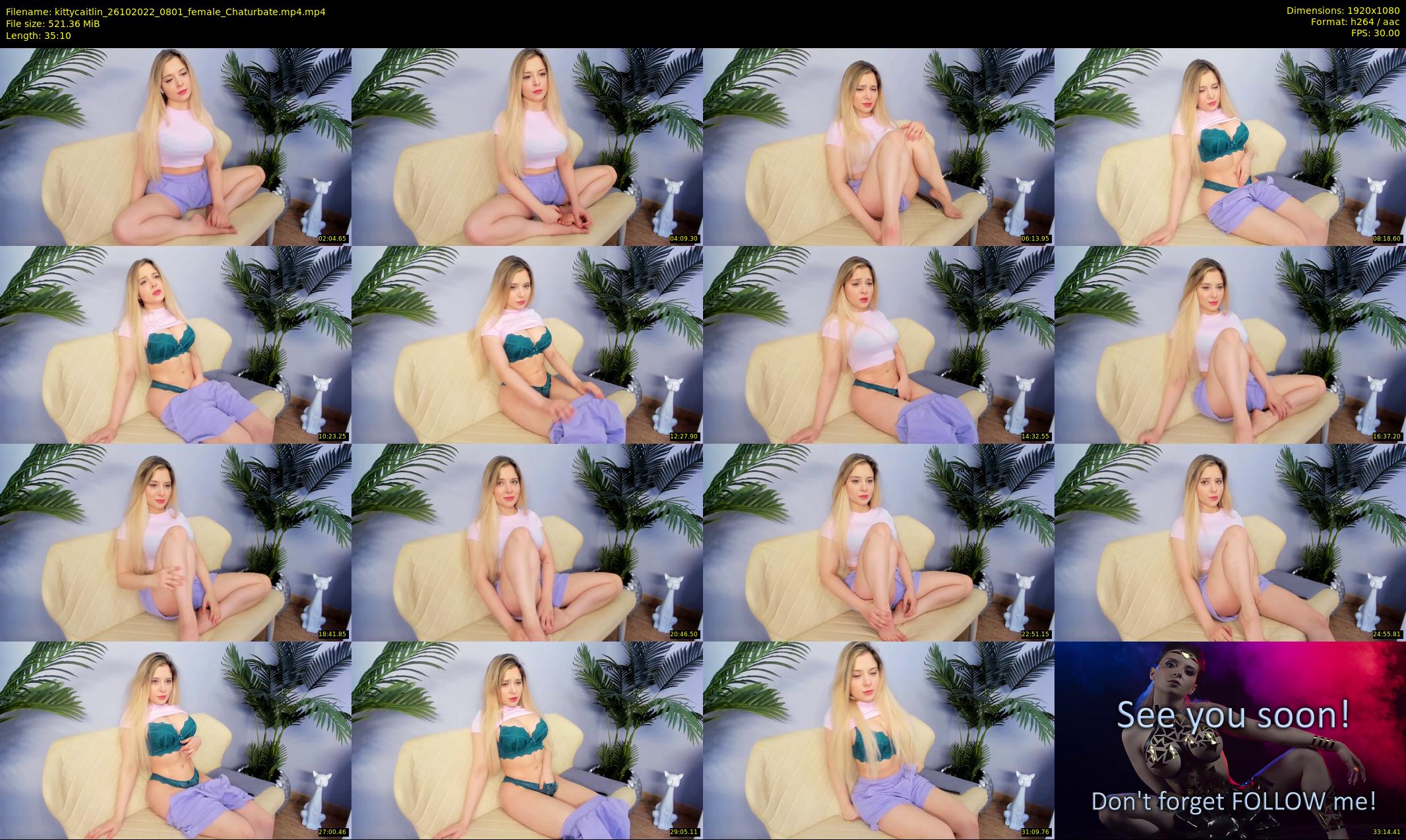 kittycaitlin — 36 minute Chaturbate female cam show recording, 1080p, Oct 26, 2022