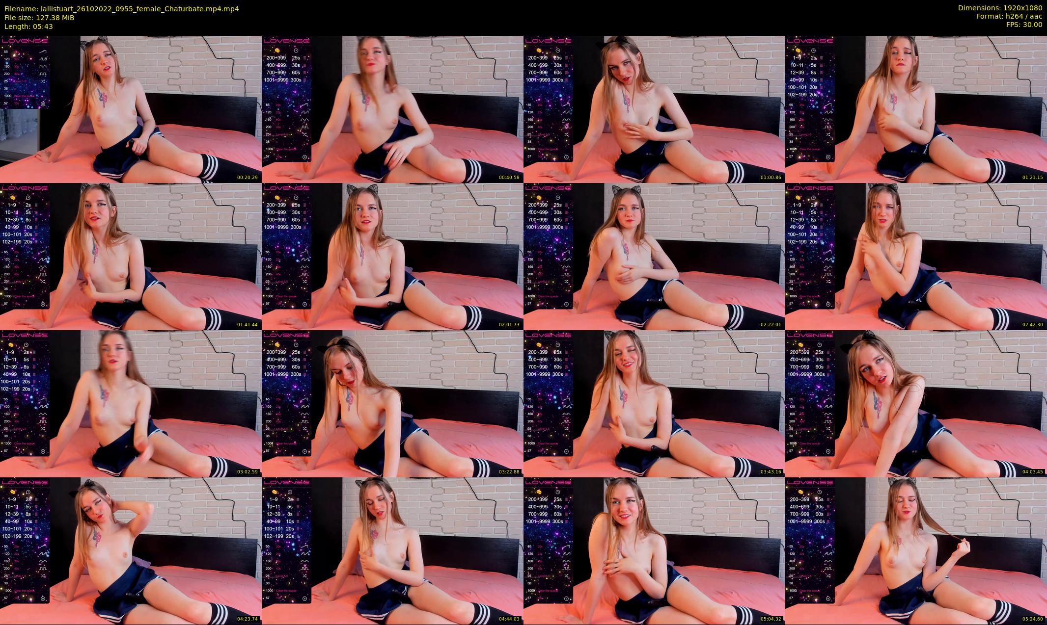 lallistuart — 6 minute Chaturbate female cam show recording, 1080p, Oct 26, 2022