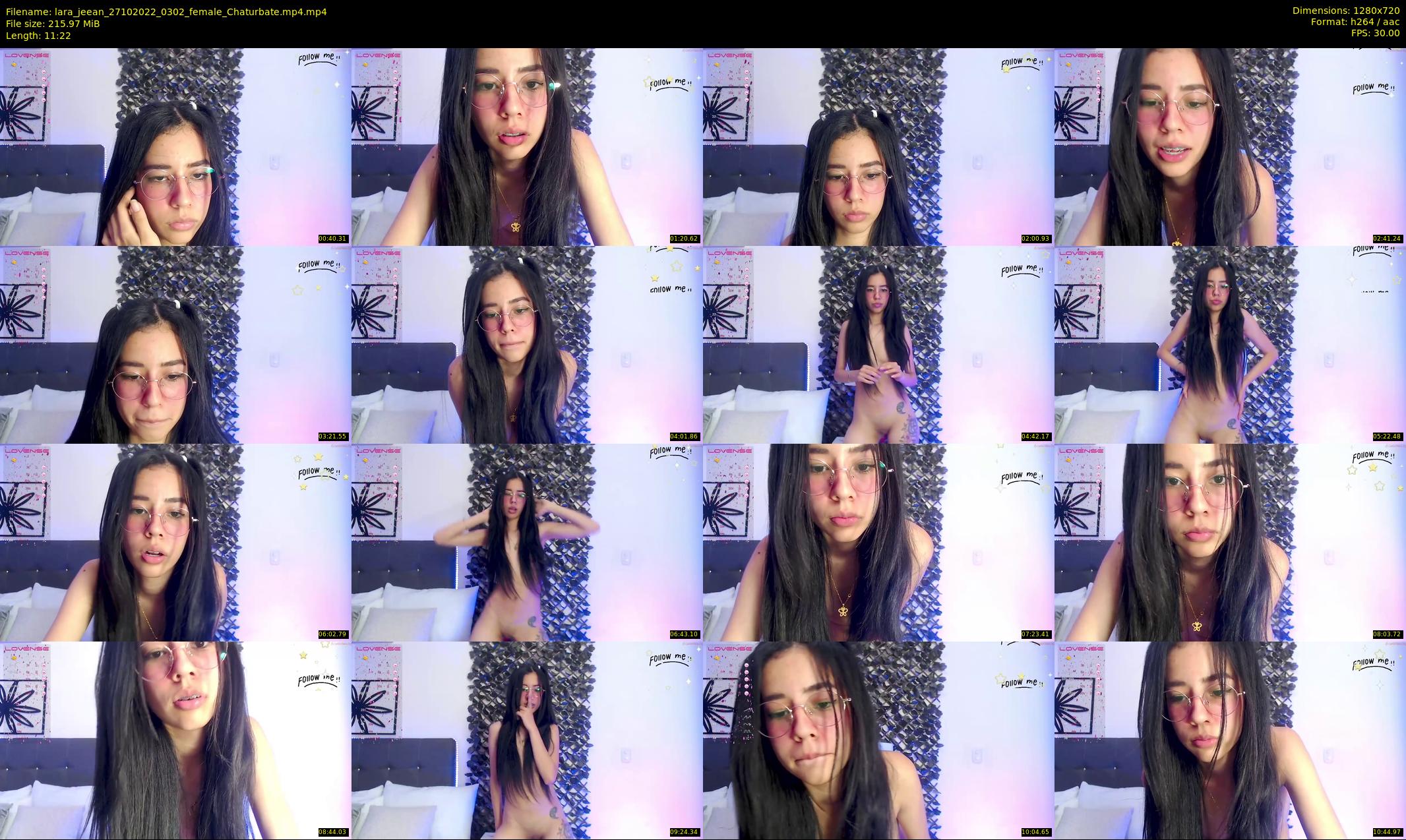 lara_jeean — 12 minute Chaturbate female cam show recording, 720p, Oct 27, 2022