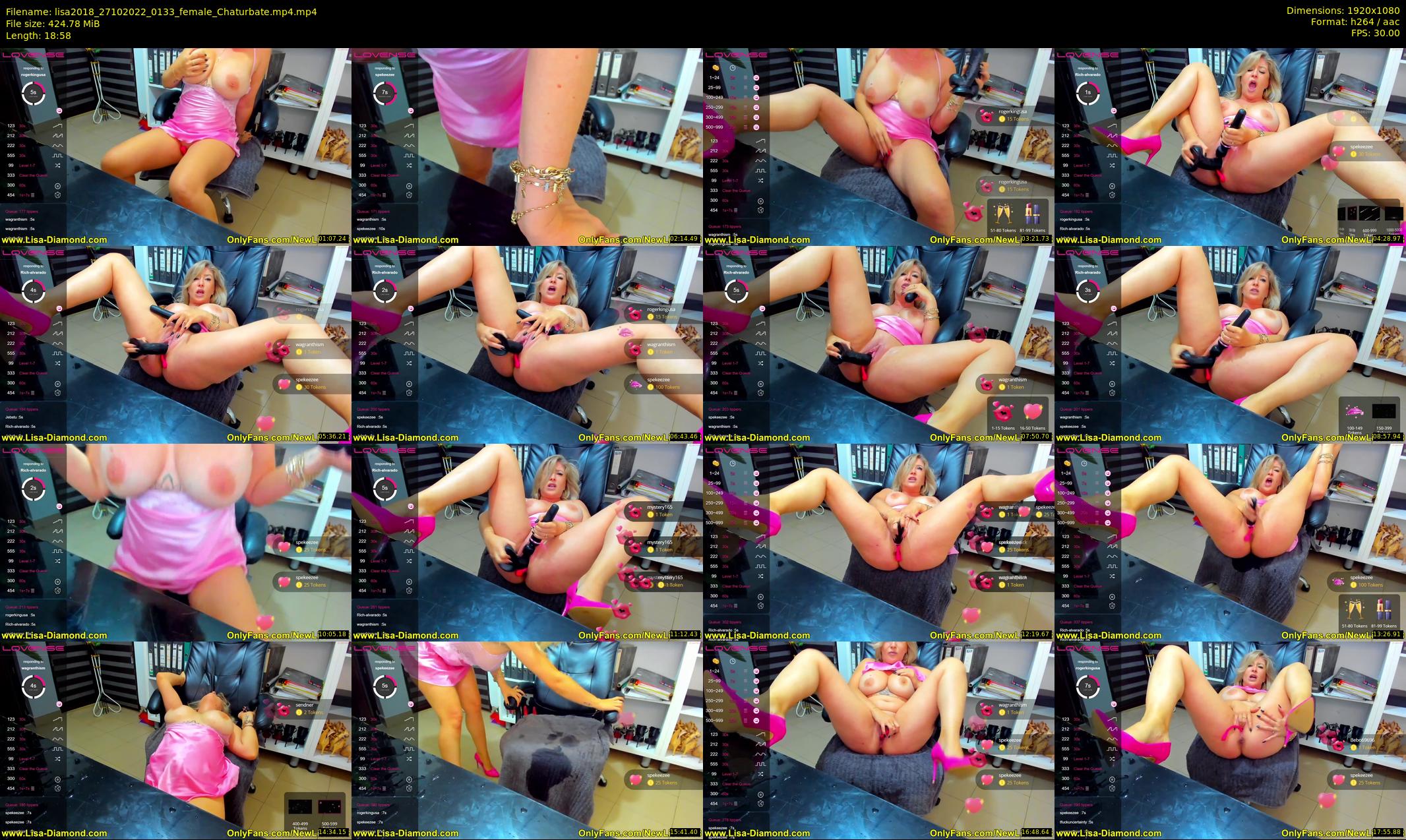 lisa2018 — 19 minute Chaturbate female cam show recording, 1080p, Oct 27, 2022