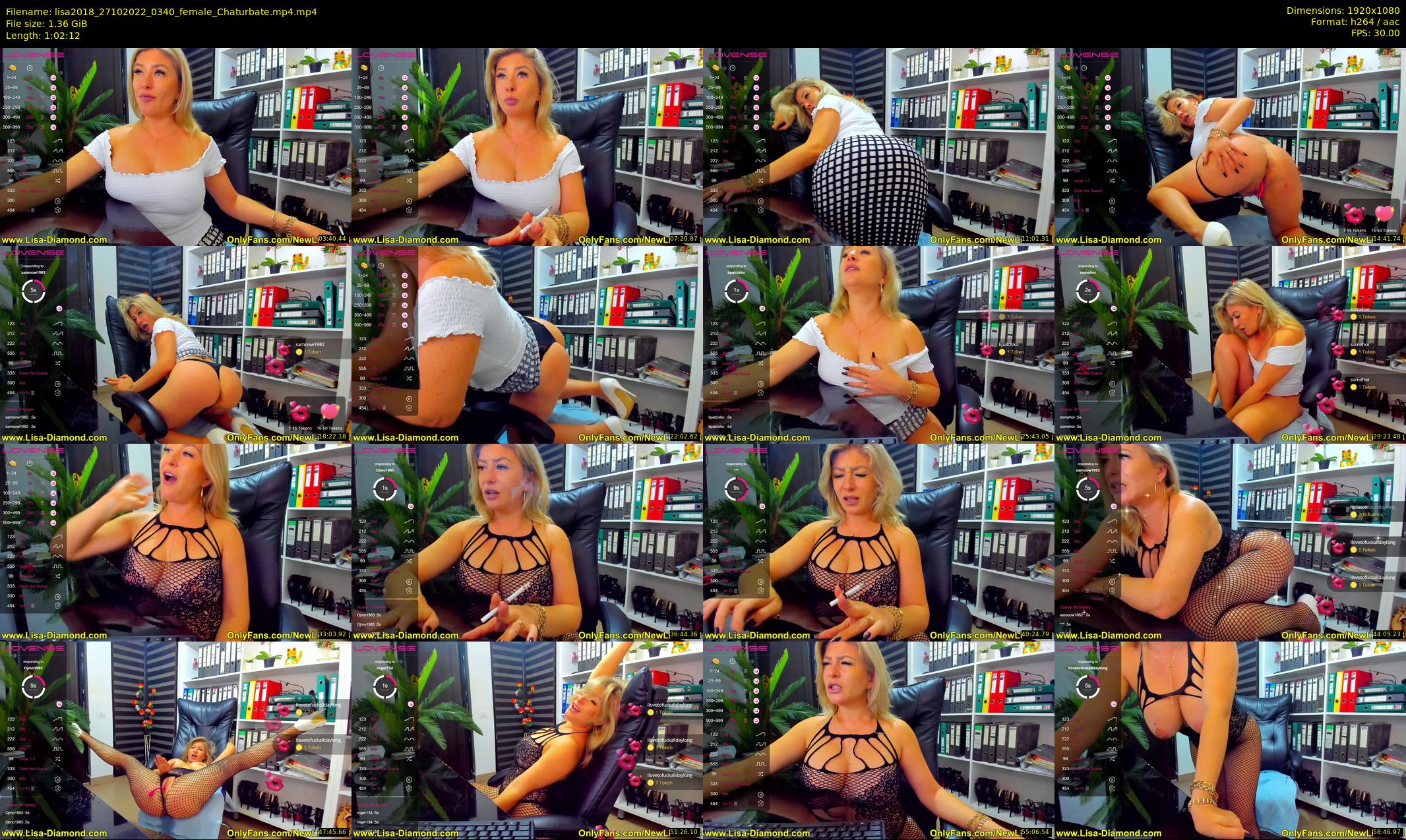 lisa2018 — 63 minute Chaturbate female cam show recording, 1080p, Oct 27, 2022