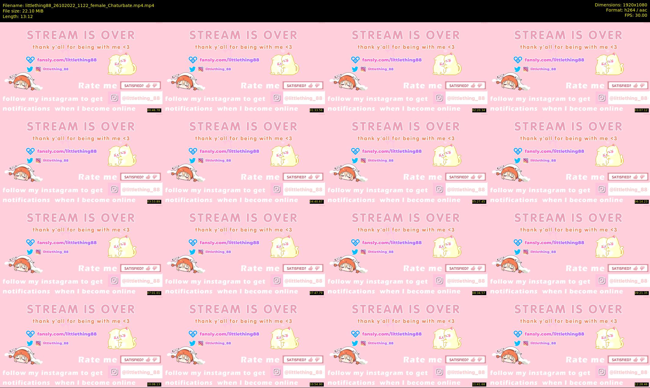 littlething88 — 14 minute Chaturbate female cam show recording, 1080p, Oct 26, 2022