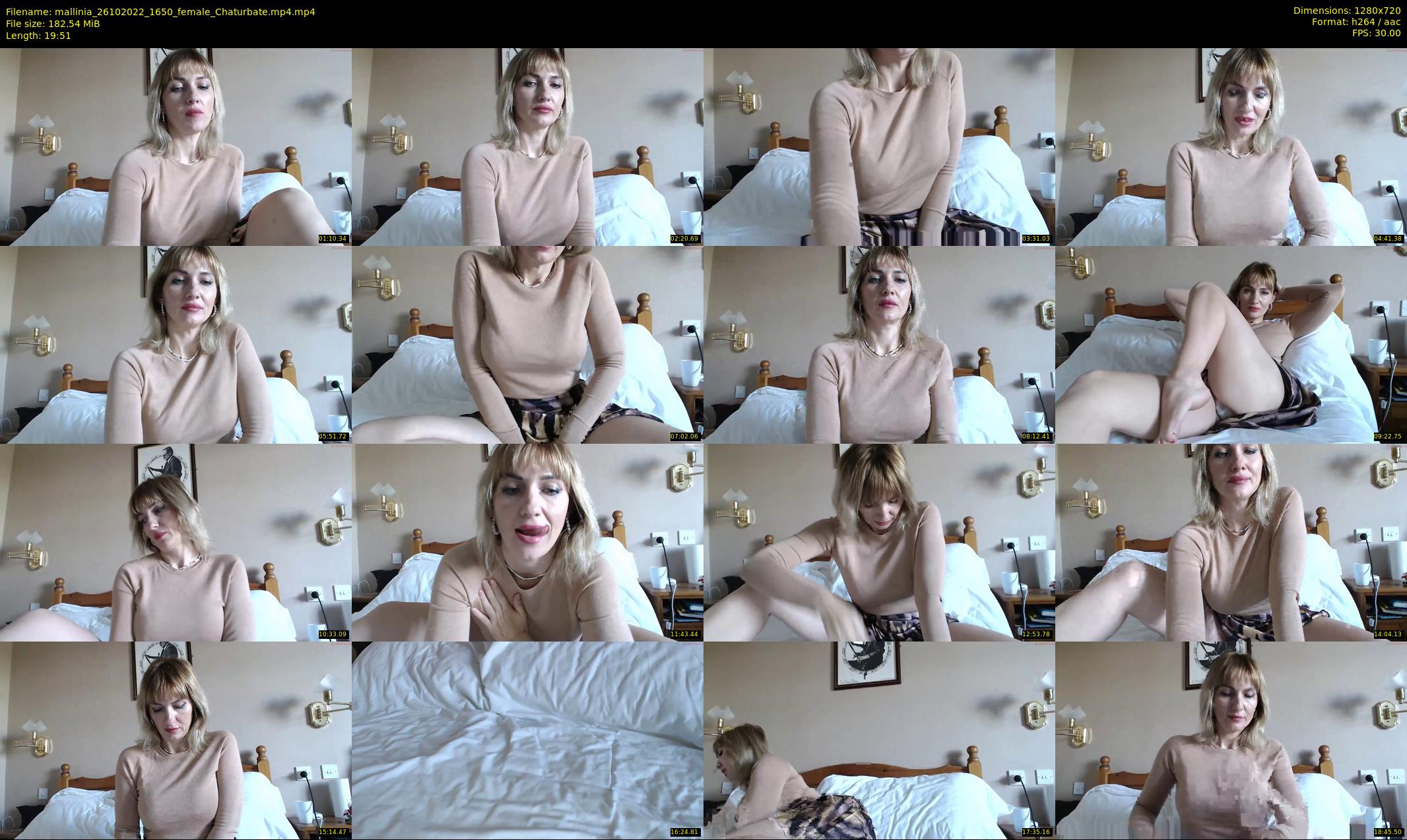 mallinia — 20 minute Chaturbate female cam show recording, 720p, Oct 26, 2022