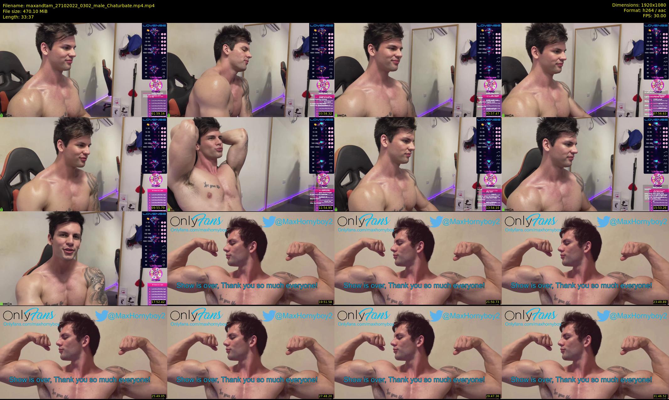 maxandtam — 34 minute Chaturbate couple cam show recording, 1080p, Oct 27, 2022