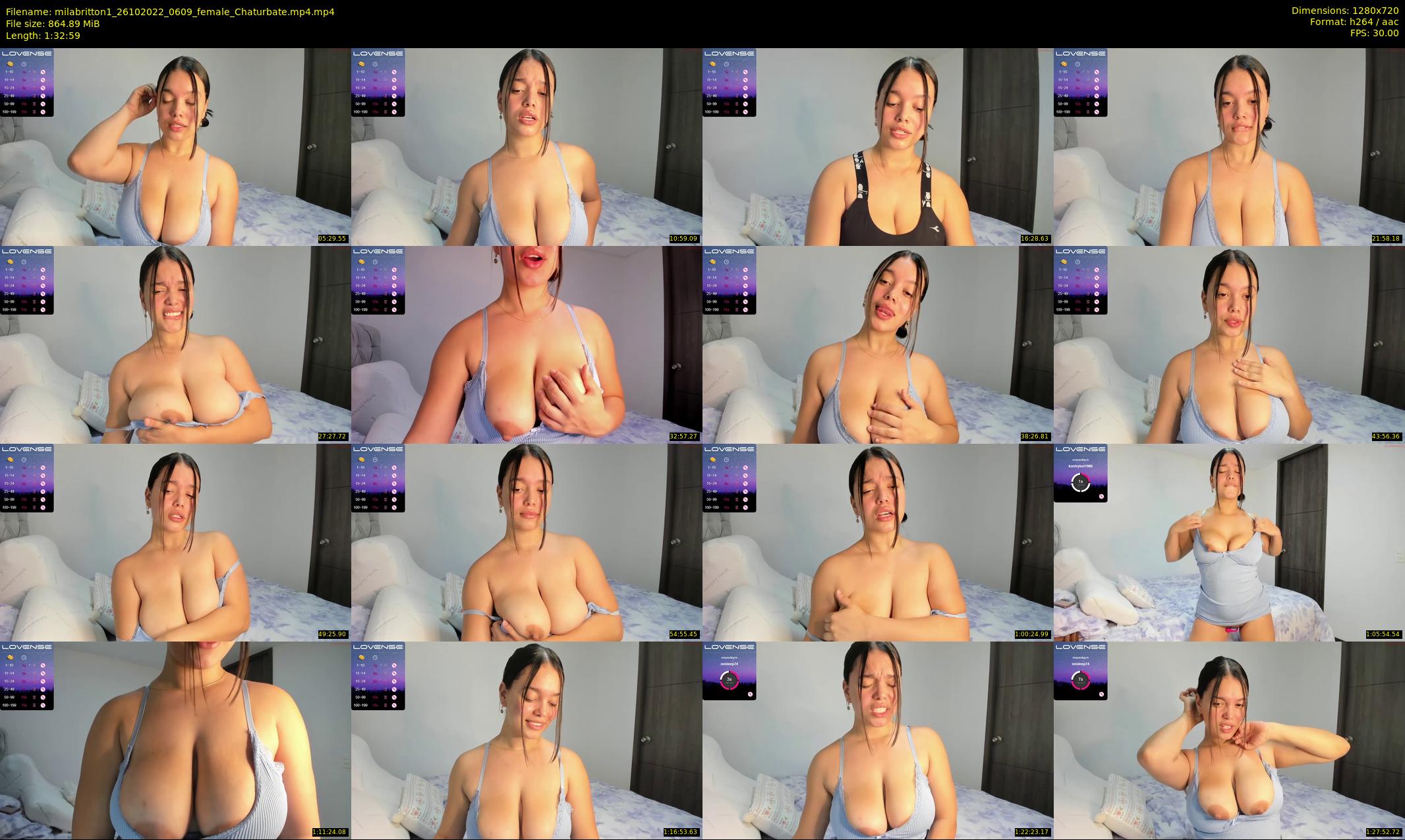 milabritton1 — 93 minute Chaturbate female cam show recording, 720p, Oct 26, 2022