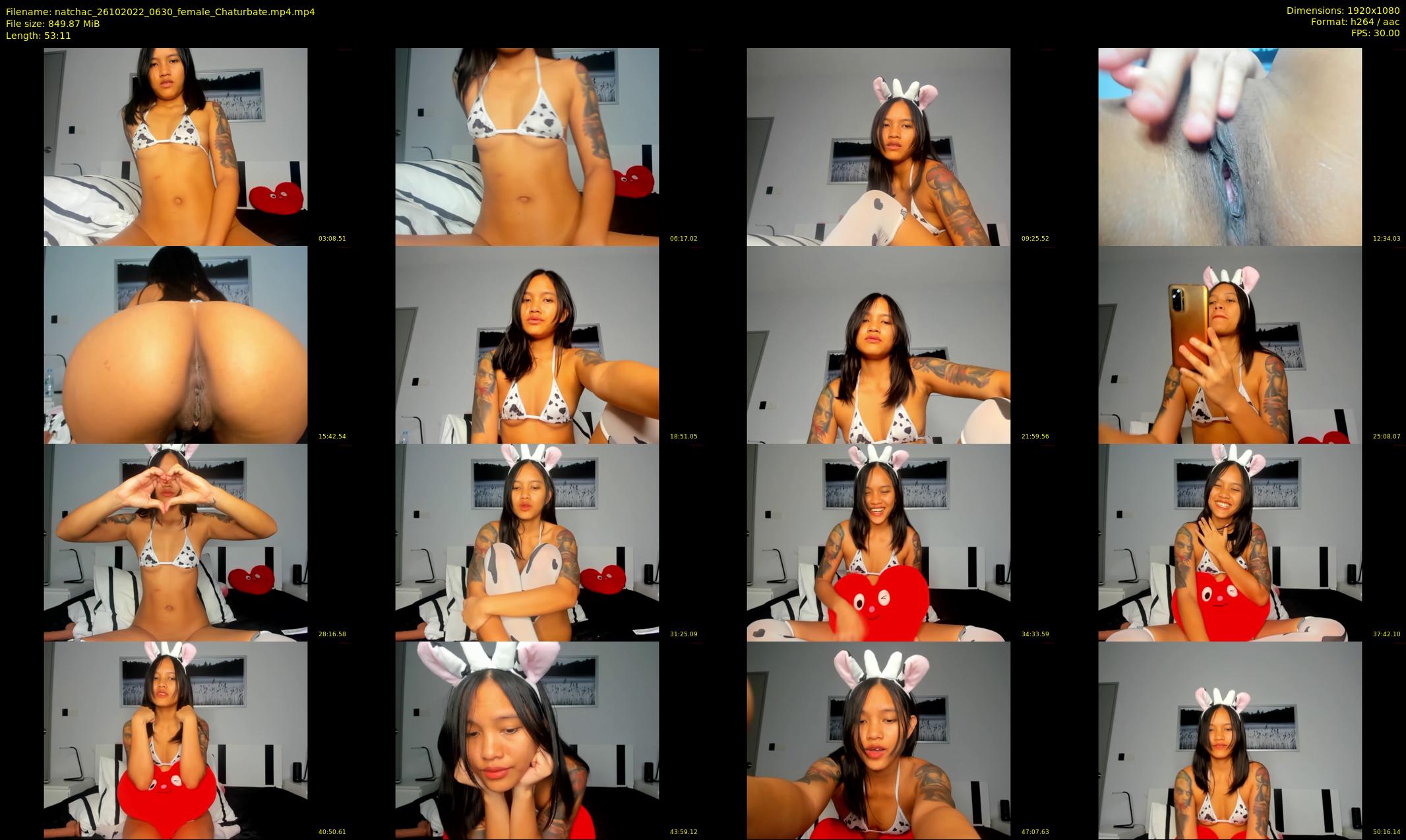 natchac — 54 minute Chaturbate female cam show recording, 1080p, Oct 26, 2022